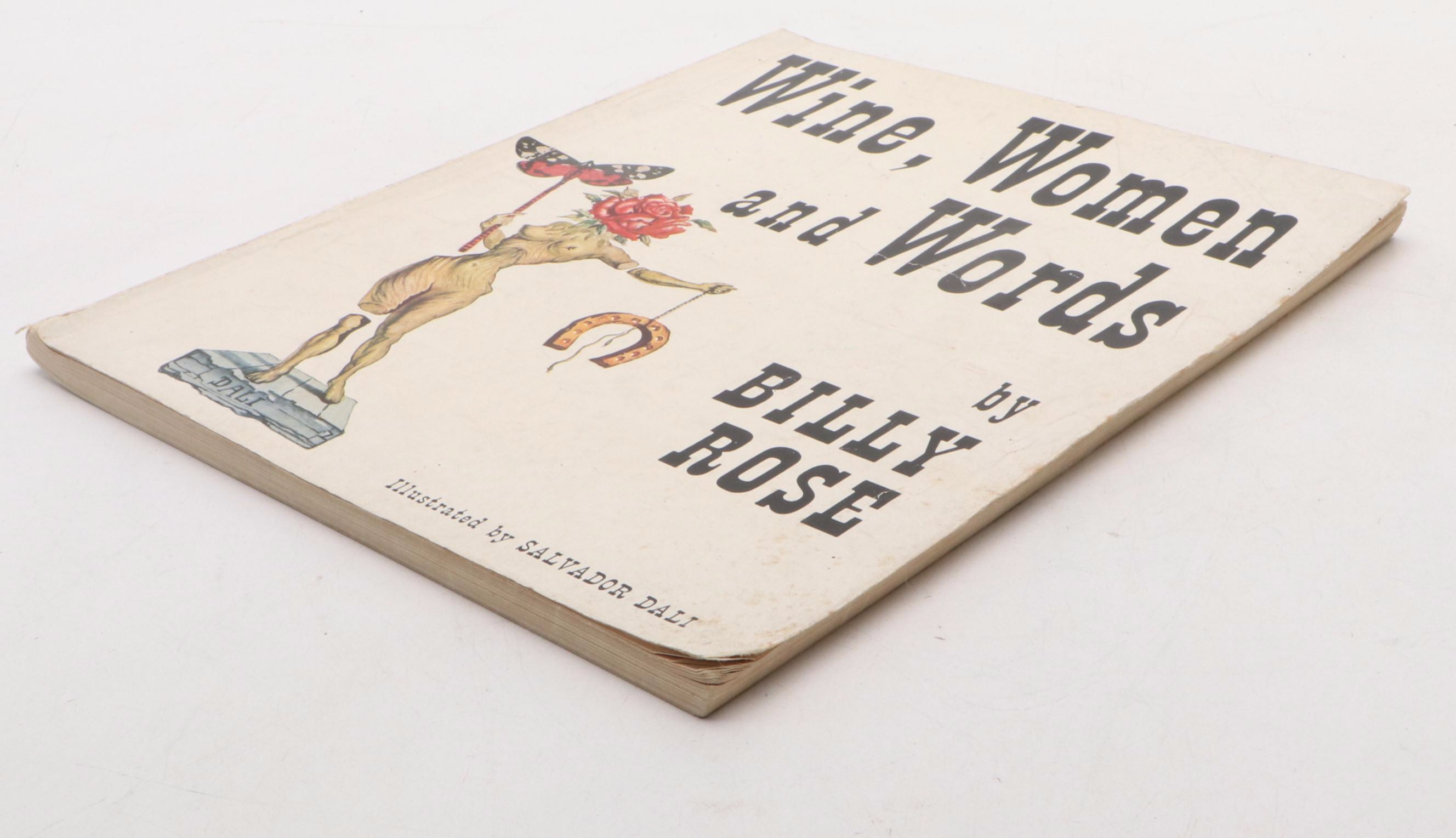 Salvador Dalí Illustrated "Wine, Women and Words" by Billy Rose, 1948