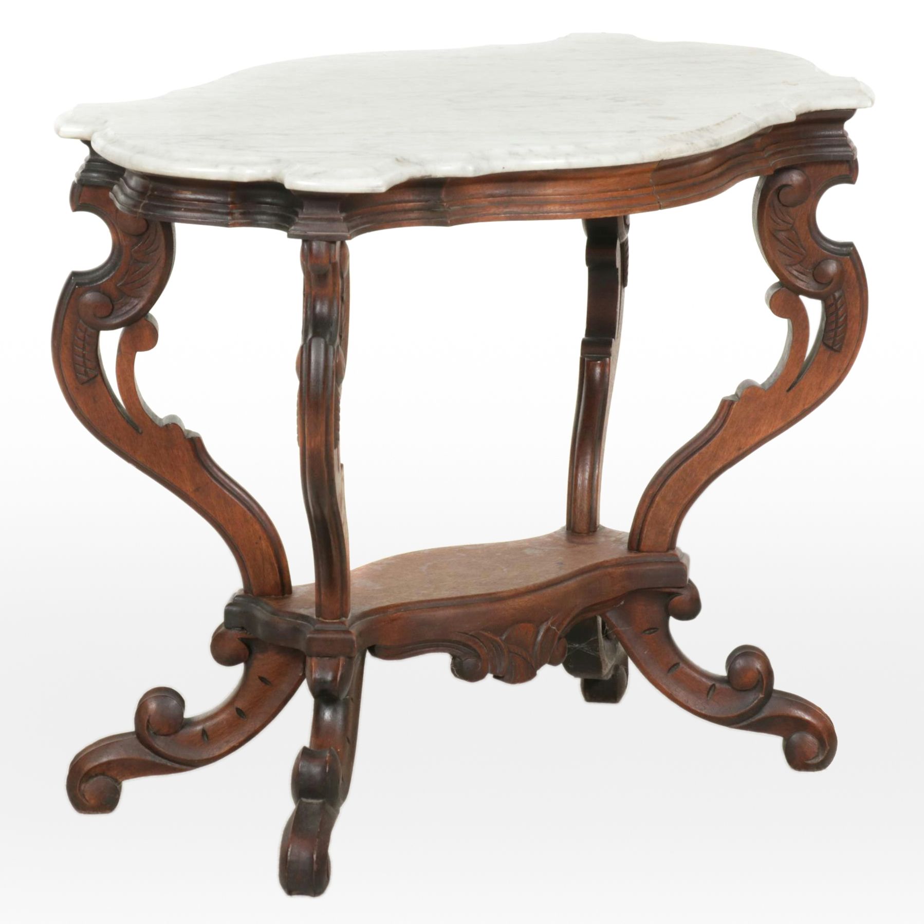 Victorian Marble Top Side  Table