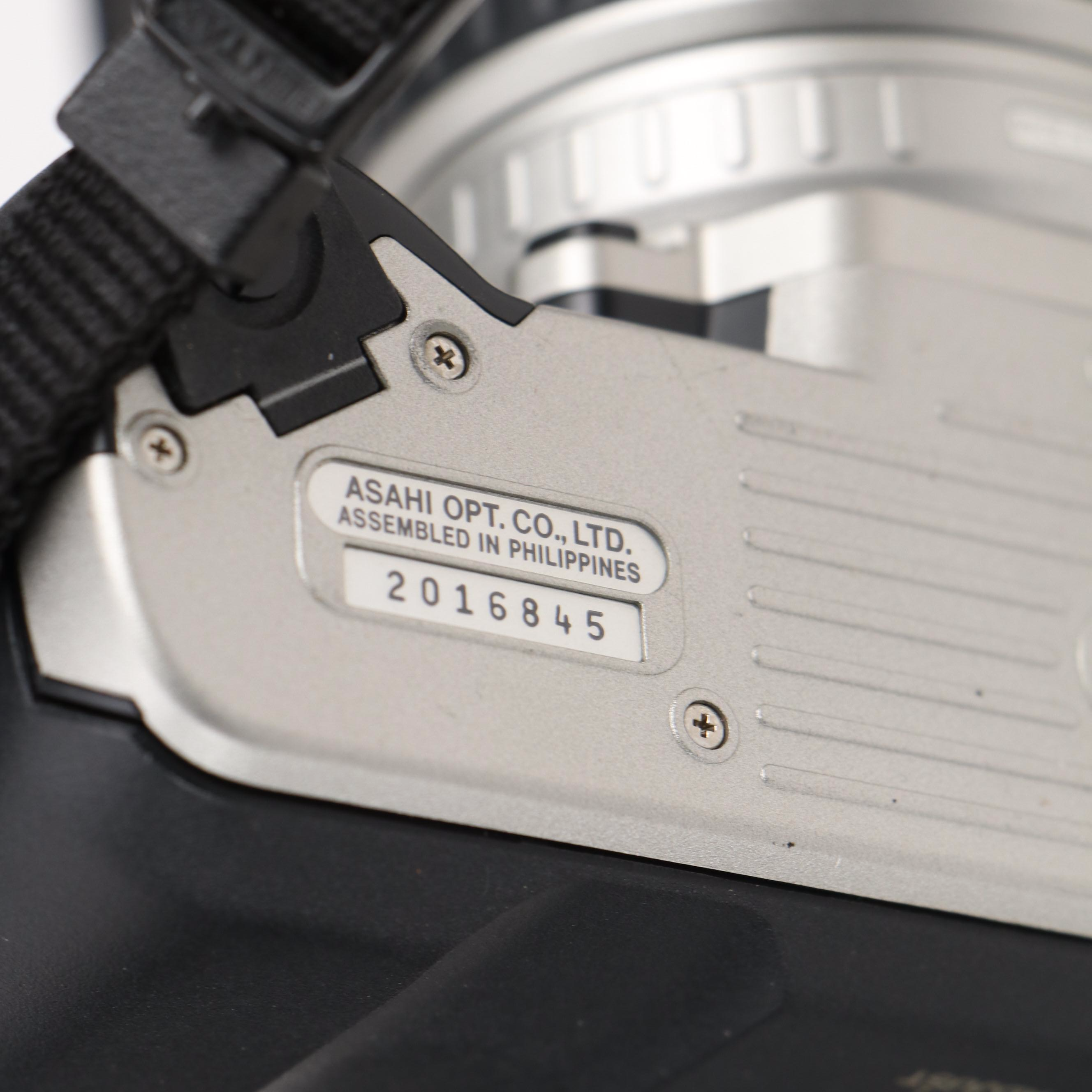 Pentax ZX-30 and Olympus OM-G Cameras with Case, Flash and Lenses