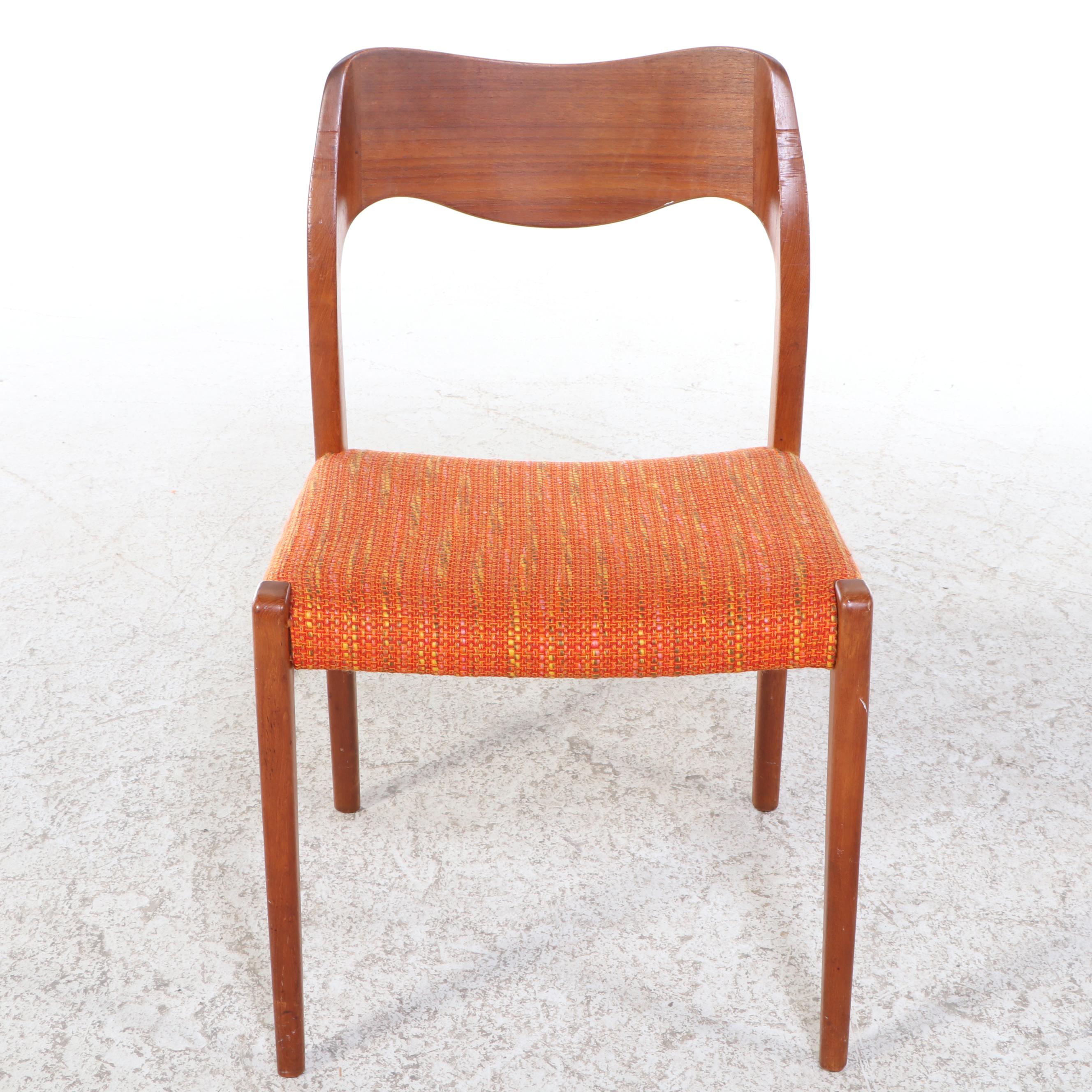 Niels Otto Møller for J.L. Møller Mobelfabrik Model 71 Teak Dining Chair