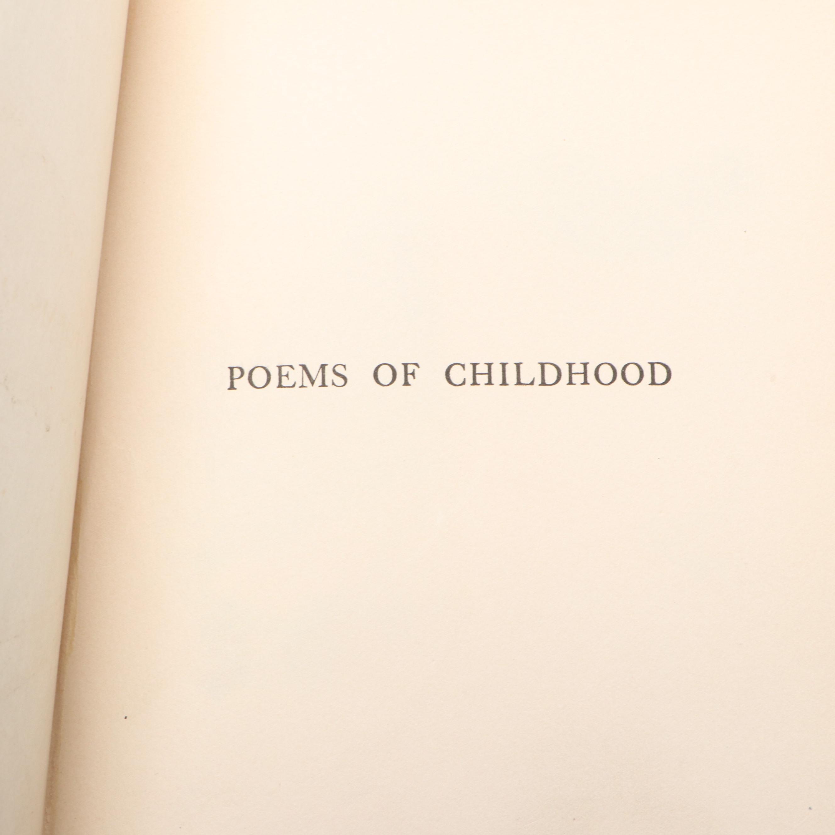 Maxfield Parrish Illustrated "Poems of Childhood" by Eugene Field, 1904