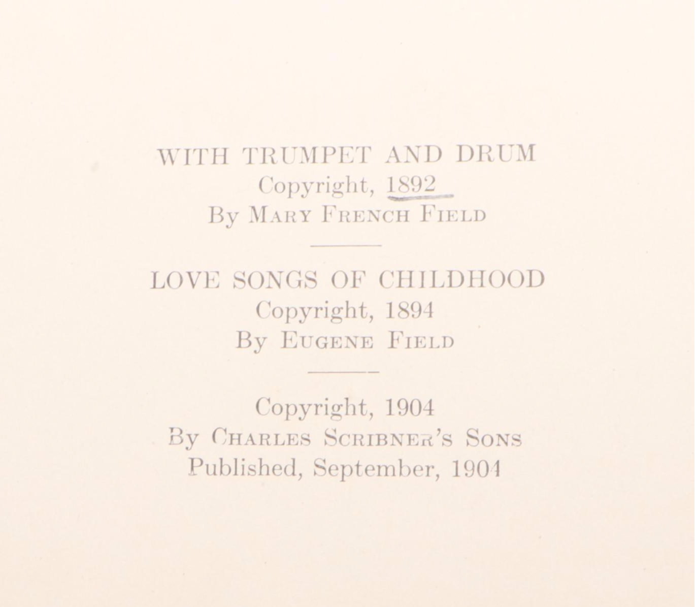 Maxfield Parrish Illustrated "Poems of Childhood" by Eugene Field, 1904