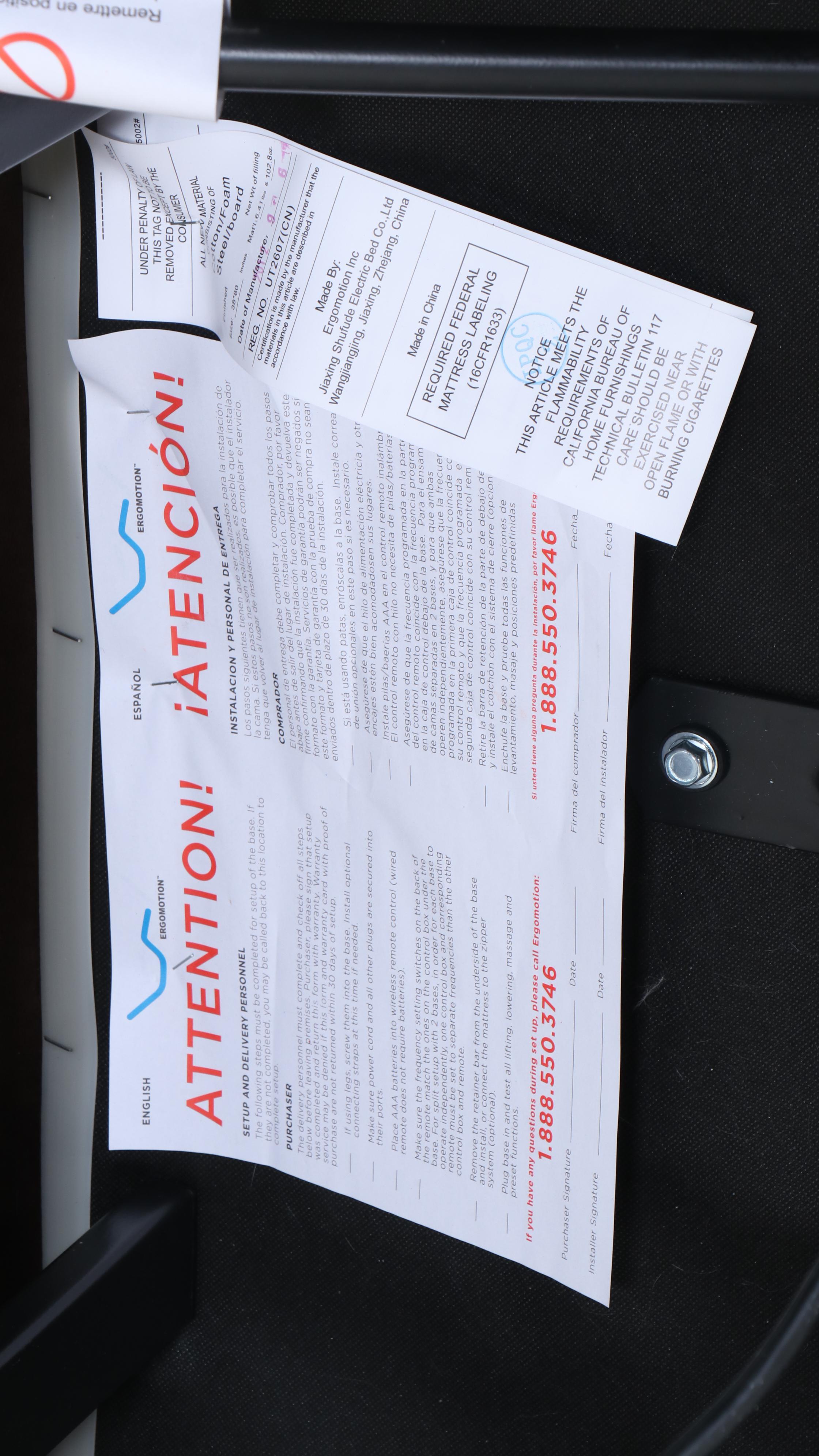 Ergomotion for Simmons Nuflex Mattress Foundations