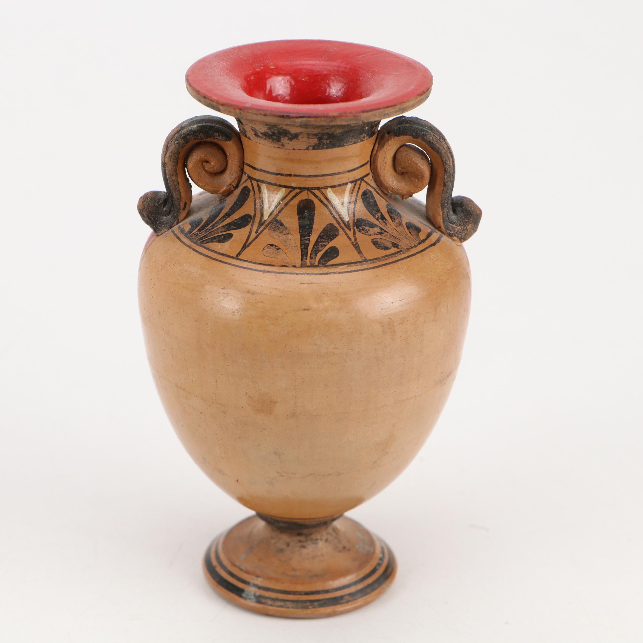Hand-Painted Greek Classical and Minoan Style Handmade Ceramic Vases and More