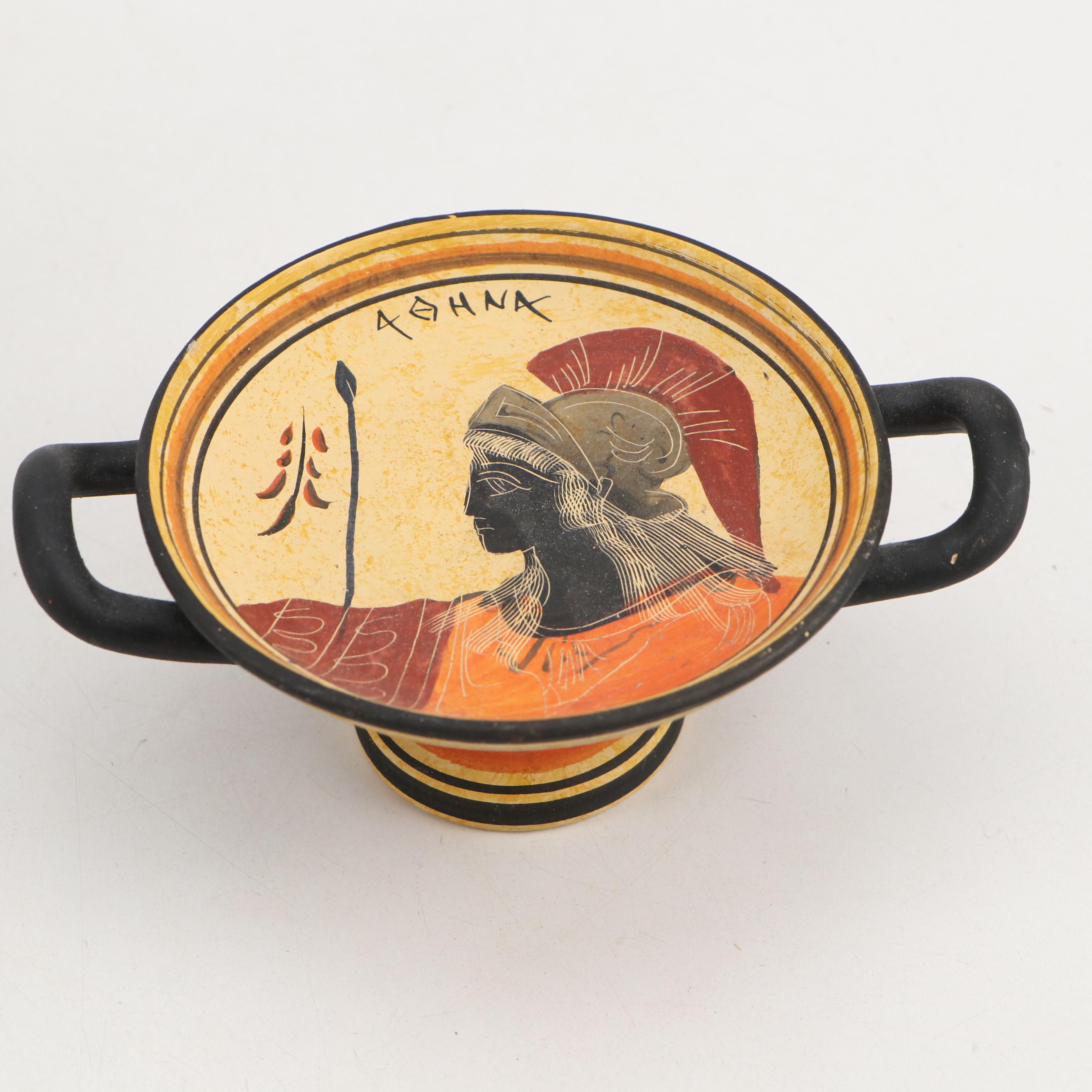 Hand-Painted Greek Classical and Minoan Style Handmade Ceramic Vases and More