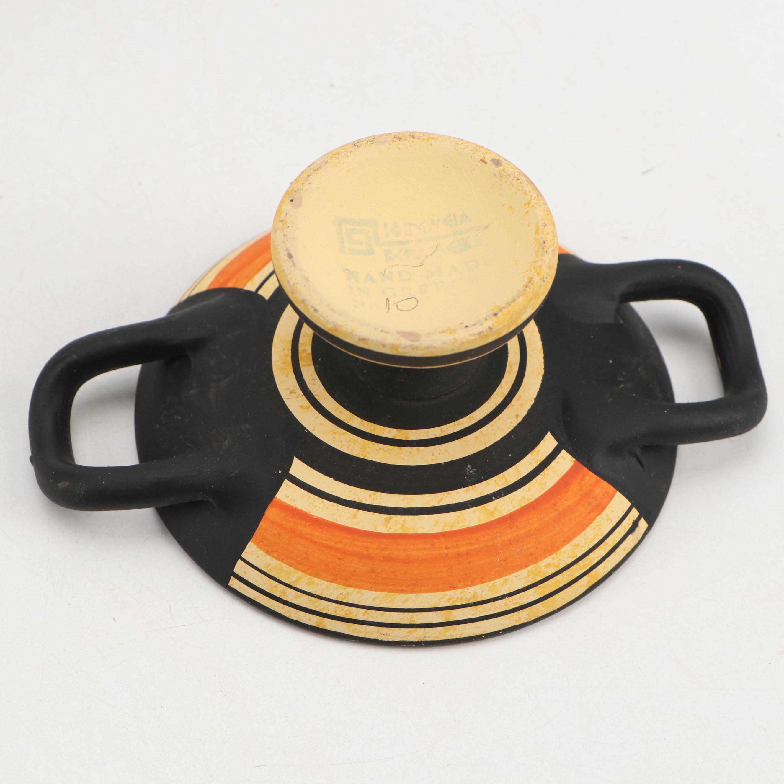 Hand-Painted Greek Classical and Minoan Style Handmade Ceramic Vases and More