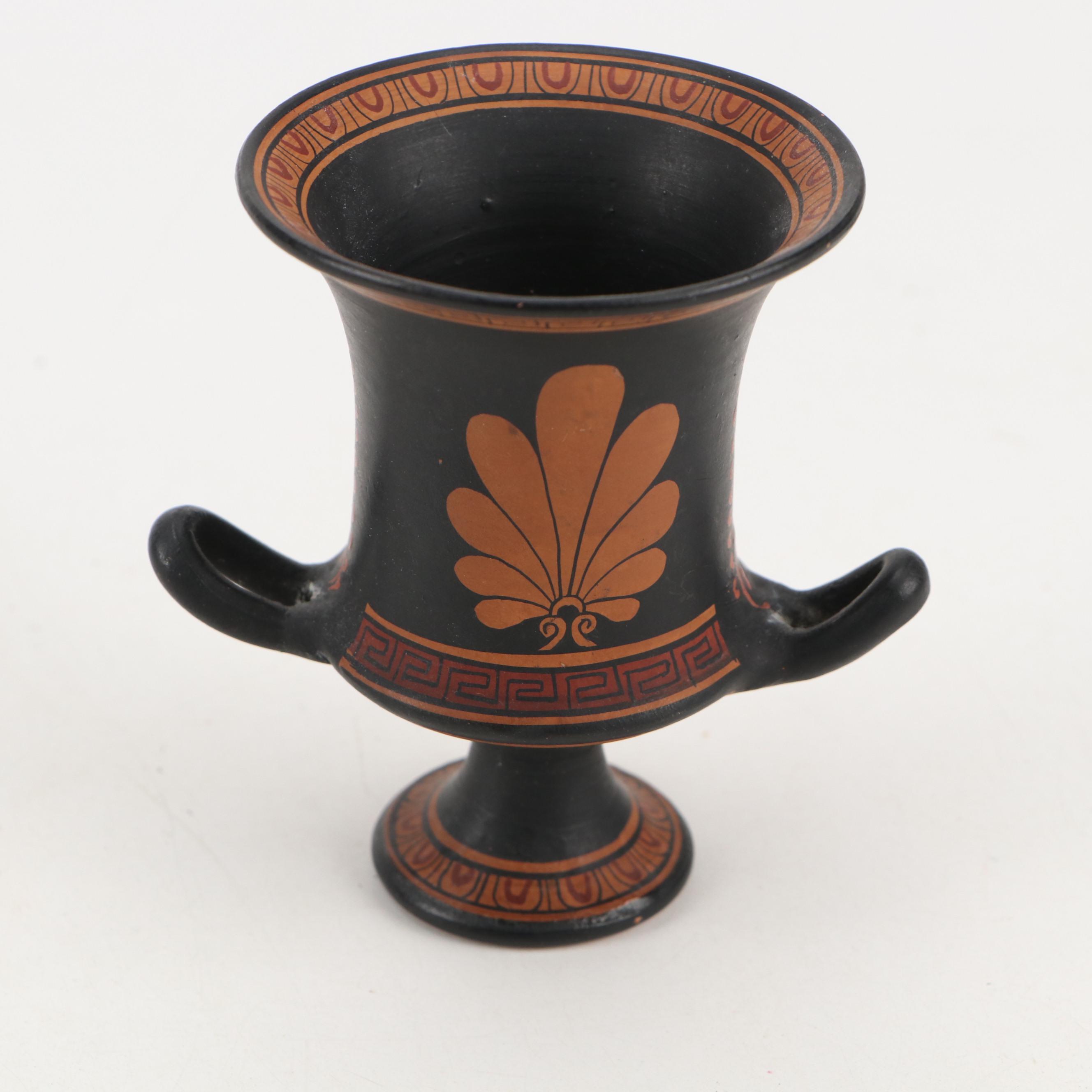 Hand-Painted Greek Classical and Minoan Style Handmade Ceramic Vases and More