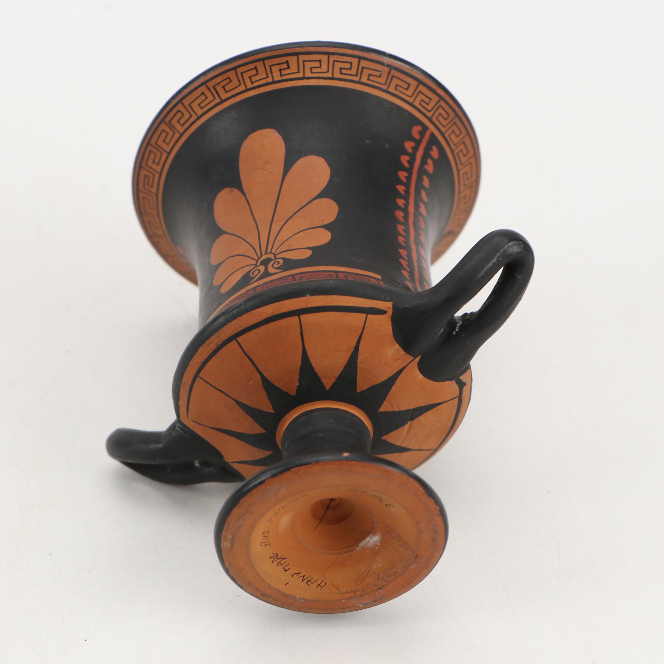 Hand-Painted Greek Classical and Minoan Style Handmade Ceramic Vases and More