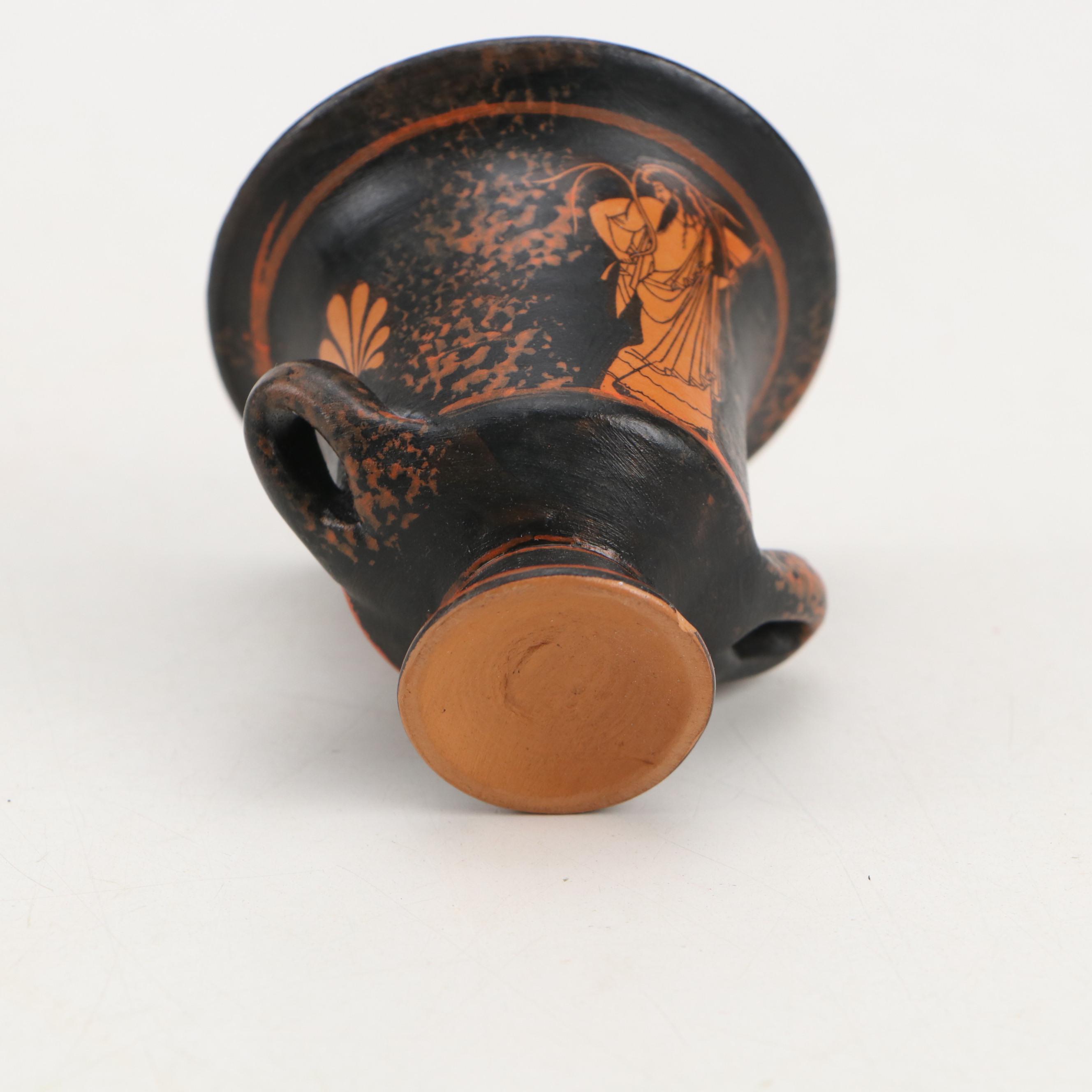 Hand-Painted Greek Classical and Minoan Style Handmade Ceramic Vases and More