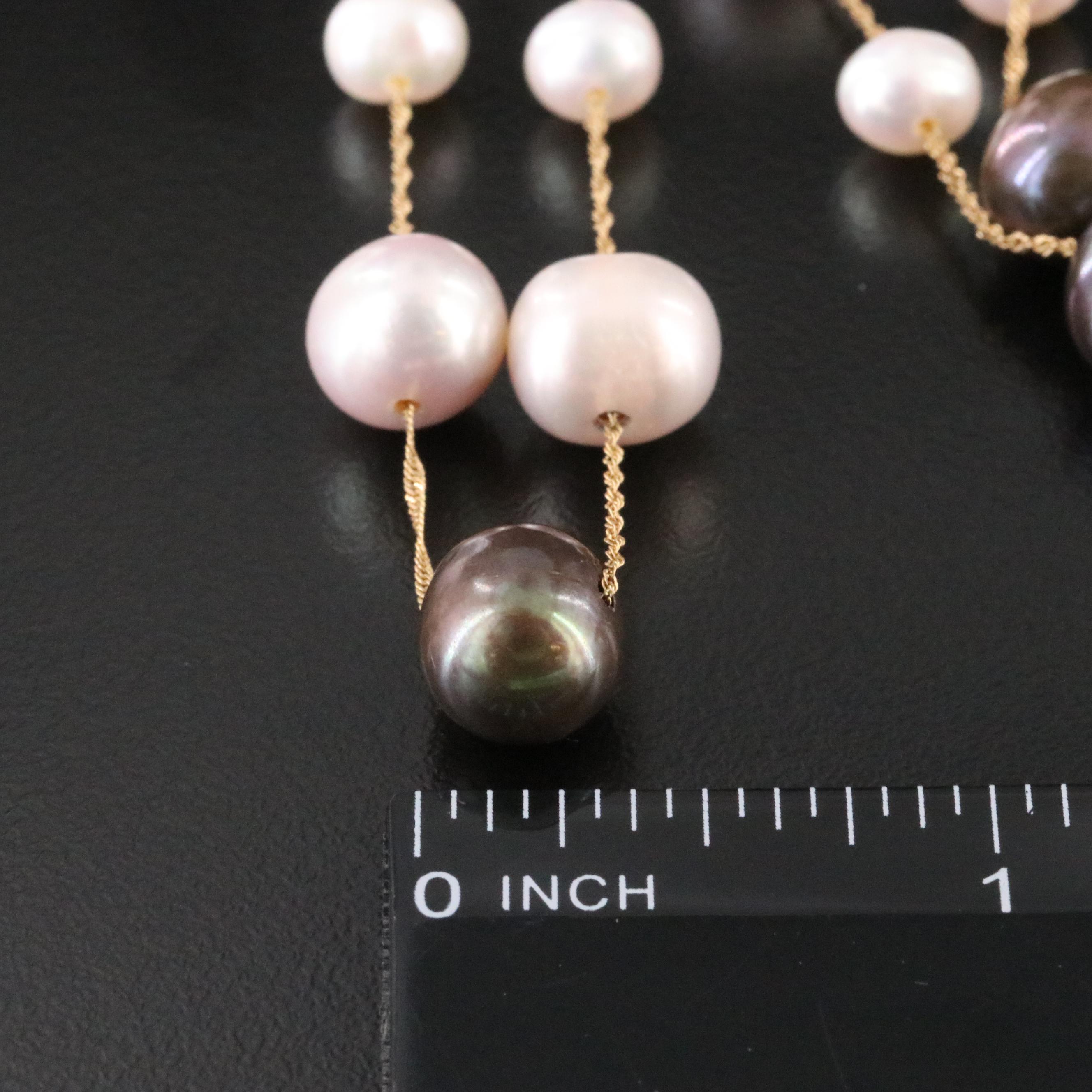 EFFY 14K Pearl Station Necklace