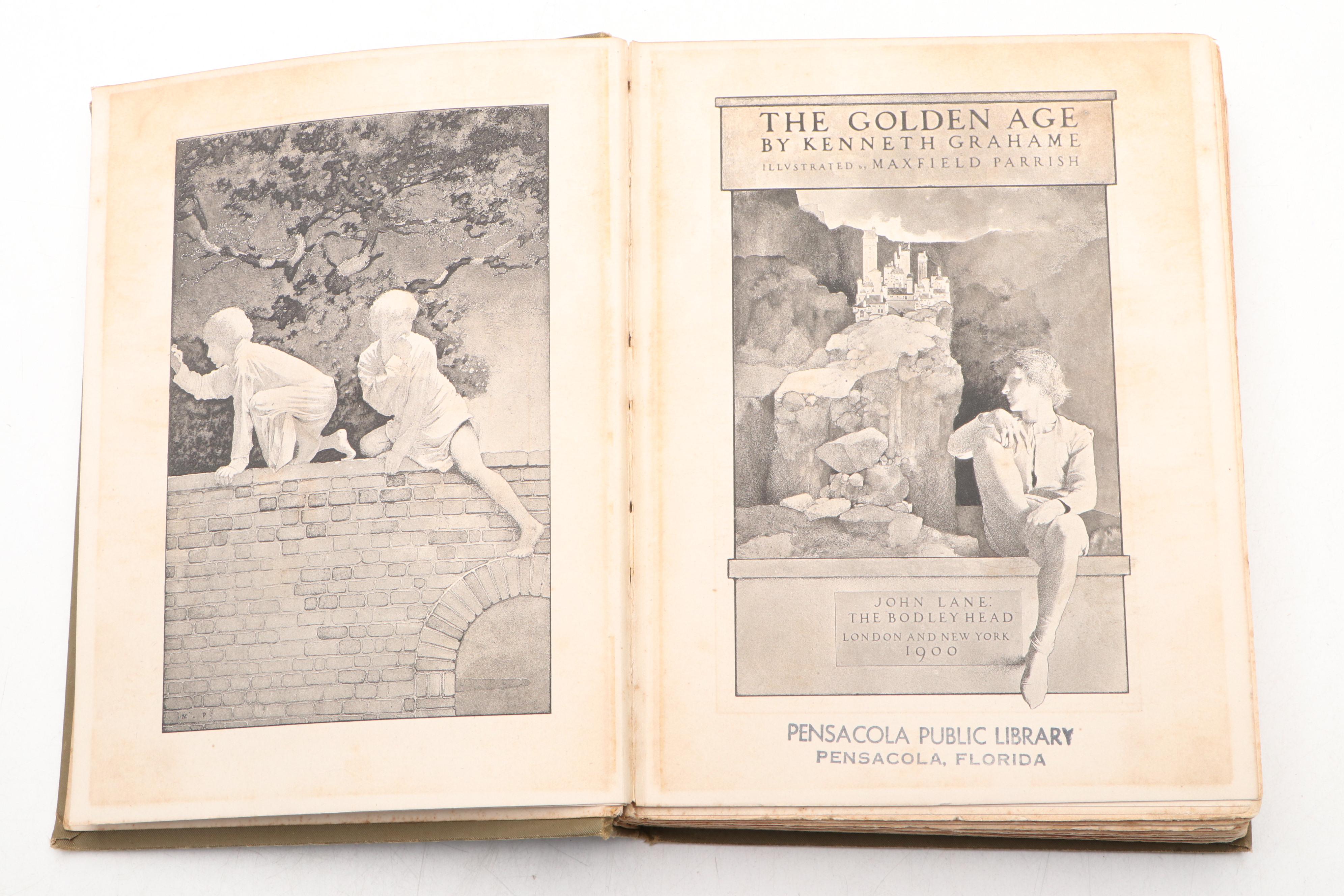 Maxfield Parrish Illustrated "The Golden Age" by Kenneth Grahame, 1904