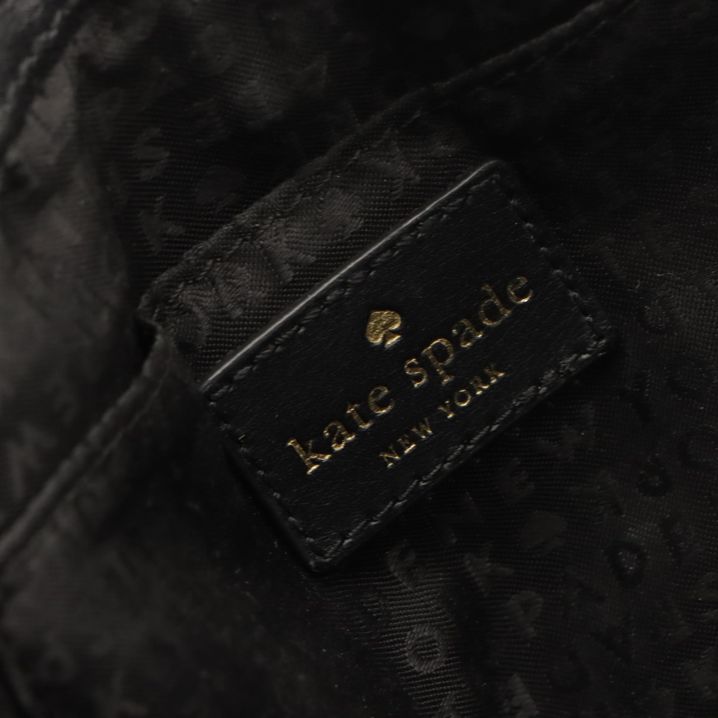 Kate Spade Zani Maple Court Crossbody in Black Leather with Other Handbag