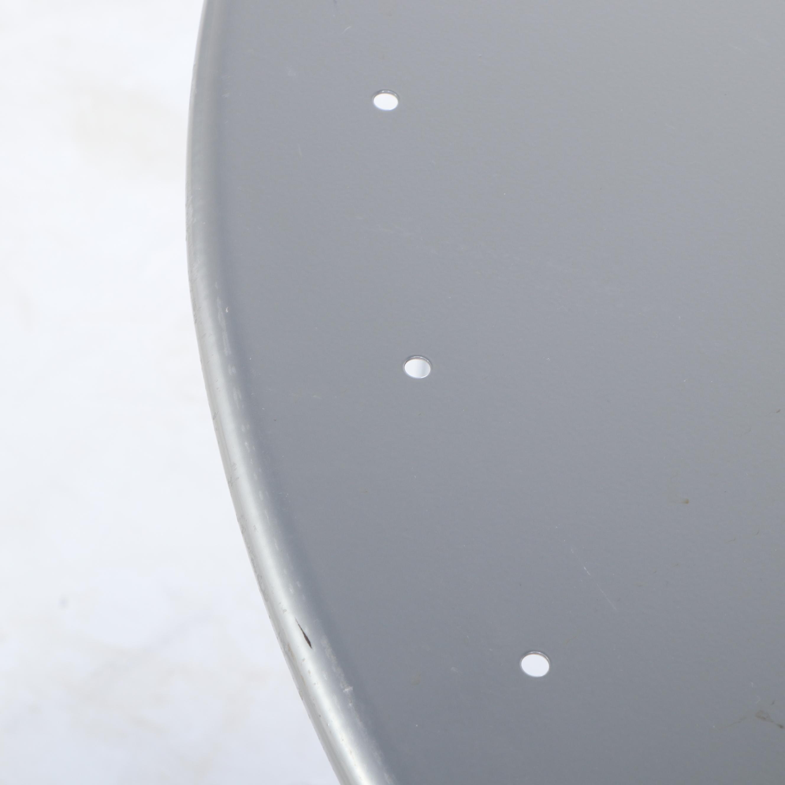 Contemporary Silver Tone Metal Six-Piece Folding Bistro Dining Set