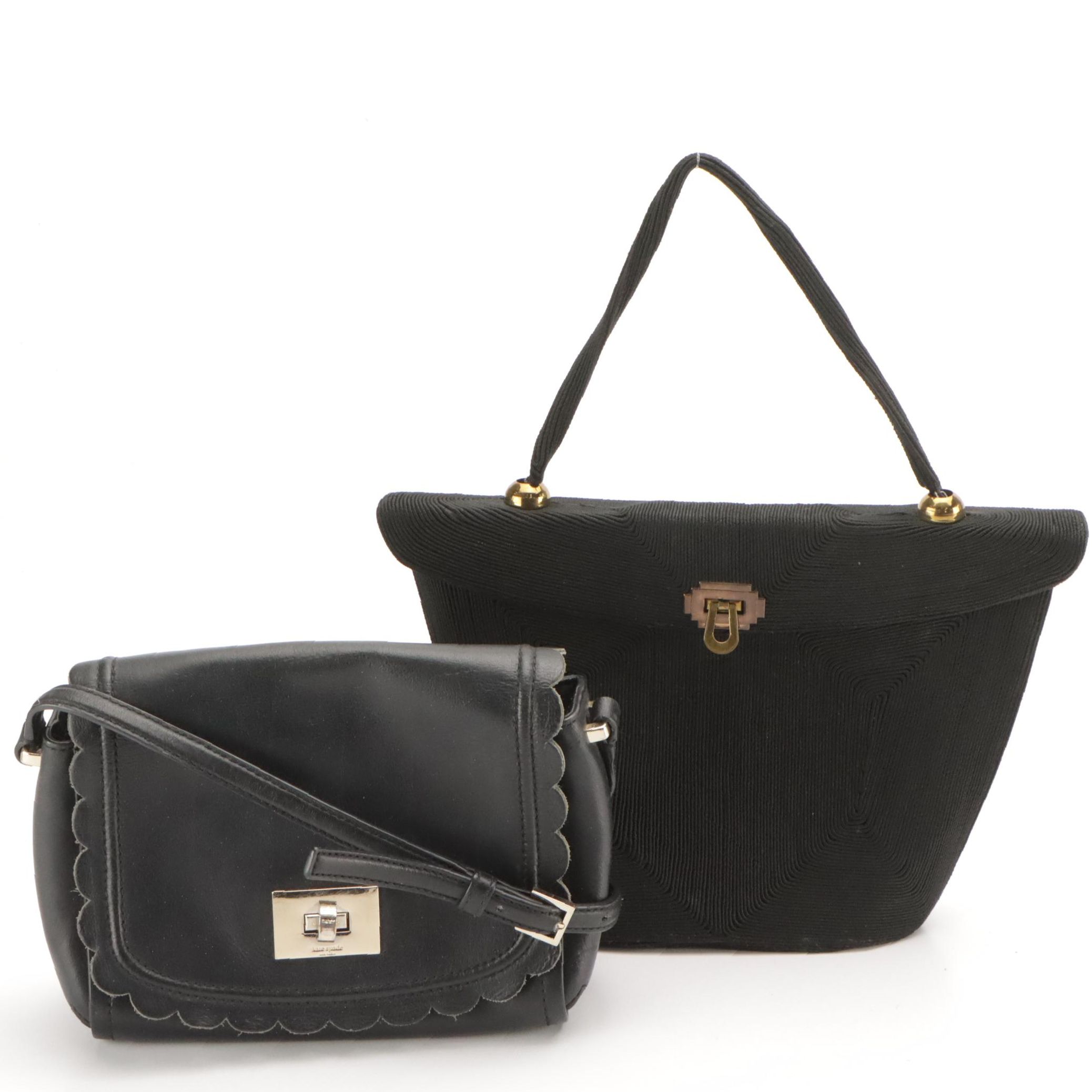 Kate Spade Zani Maple Court Crossbody in Black Leather with Other Handbag