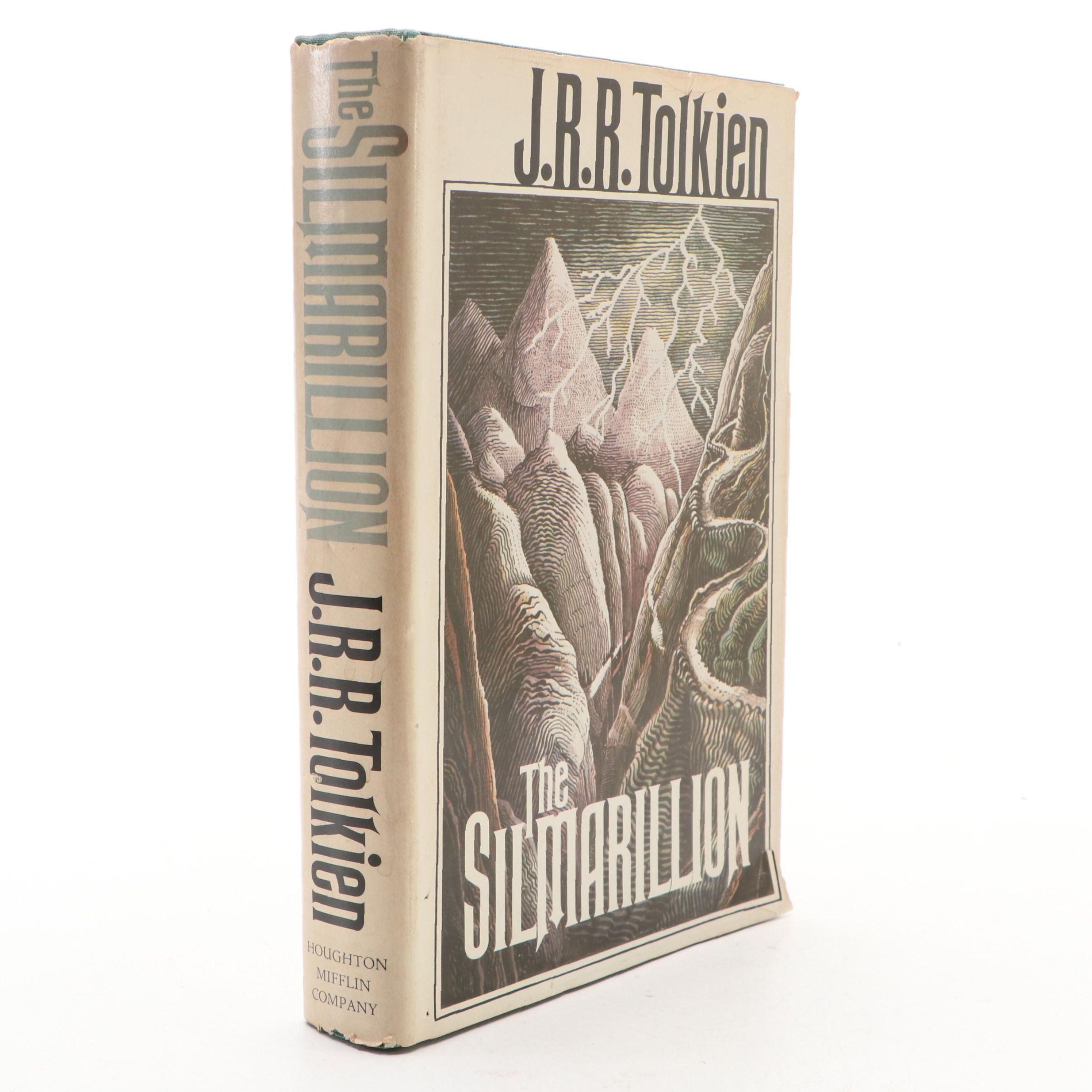 First American Edition "The Silmarillion" by J. R. R. Tolkien with Map, 1977