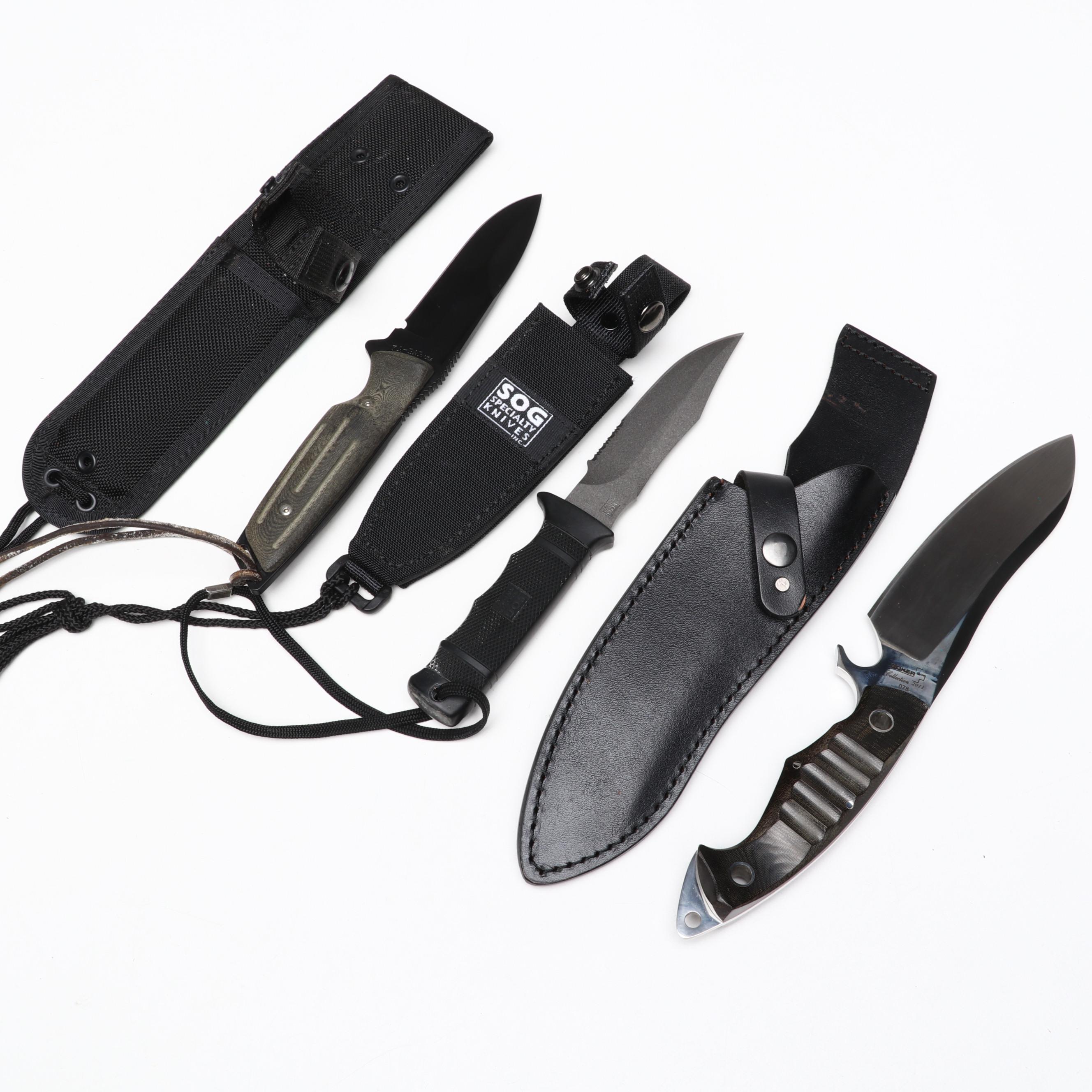 Boker, SOG, Marbles, Buck, Ru-Ko and More Fixed Blade Knives