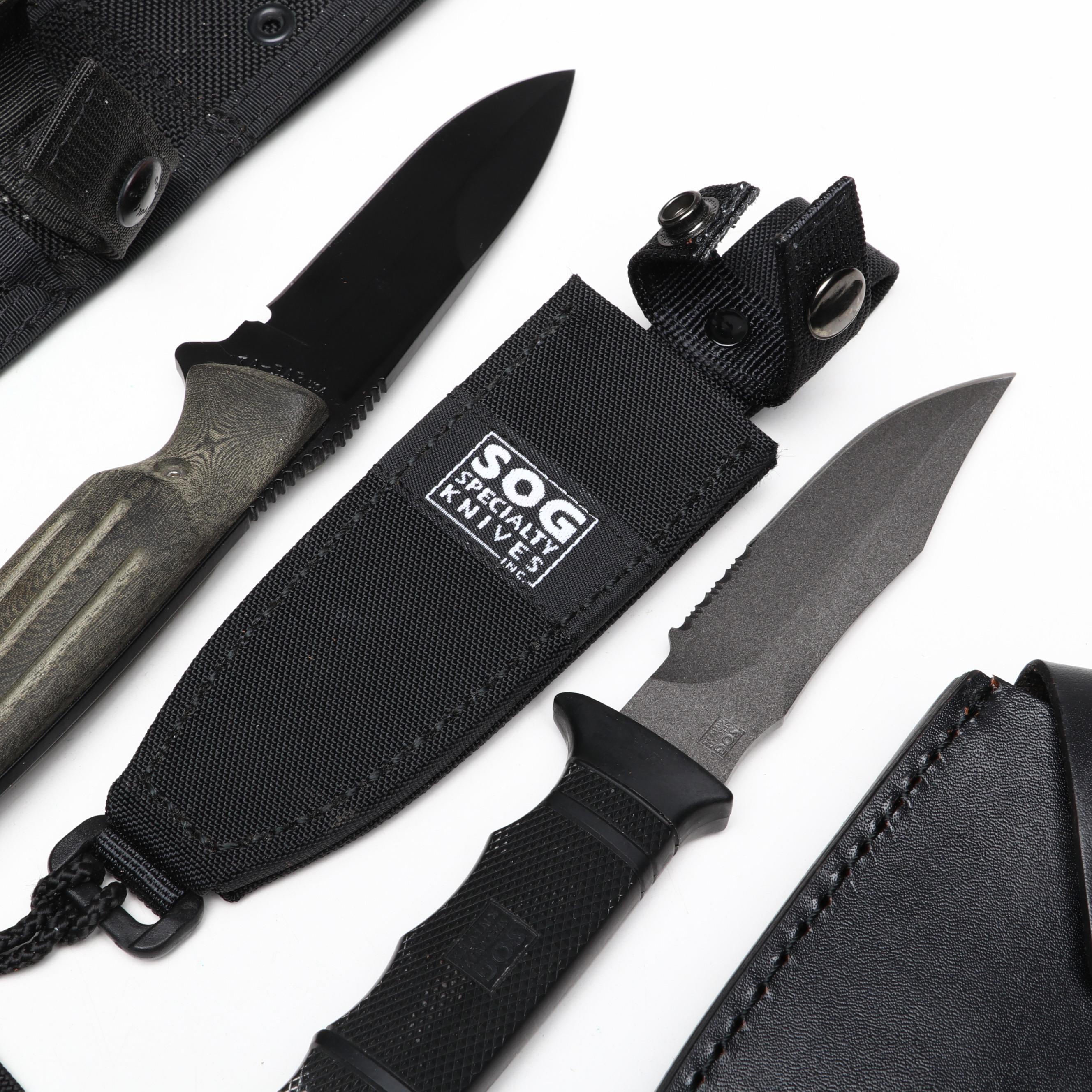 Boker, SOG, Marbles, Buck, Ru-Ko and More Fixed Blade Knives