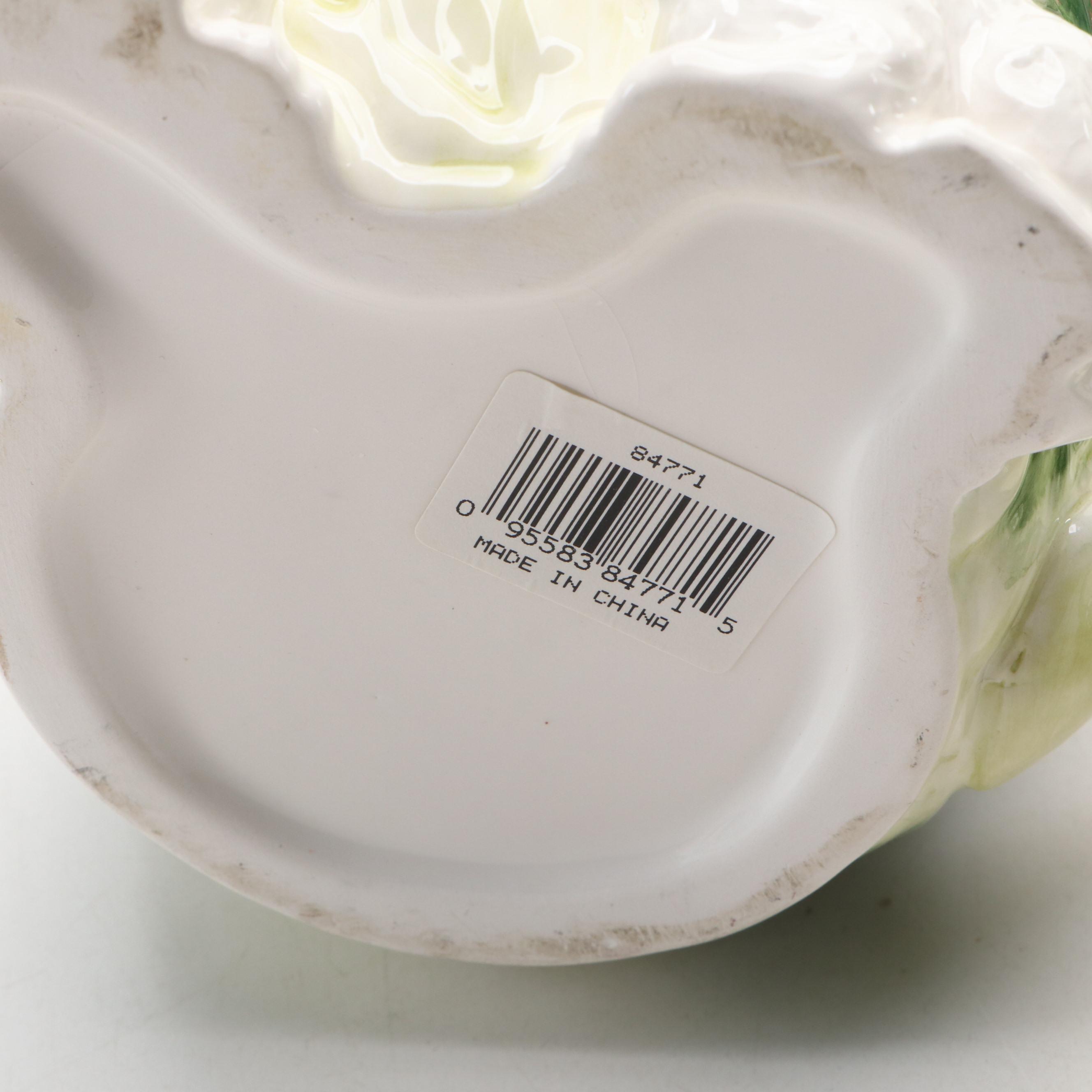 Fitz and Floyd "French Market" Divided Servers with Bowl and Pitcher