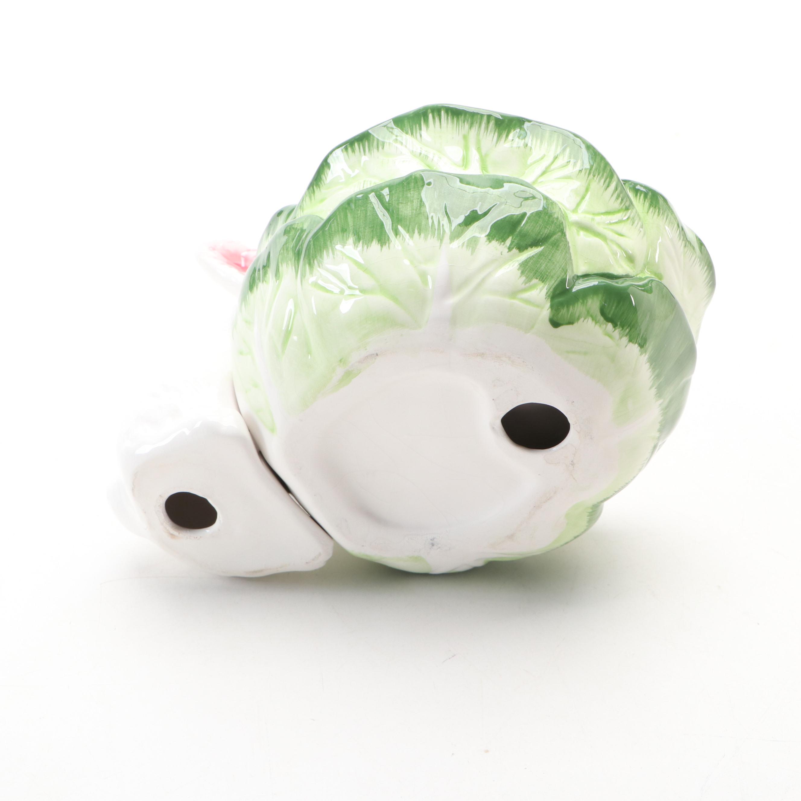 Fitz and Floyd "French Market" Divided Servers with Bowl and Pitcher