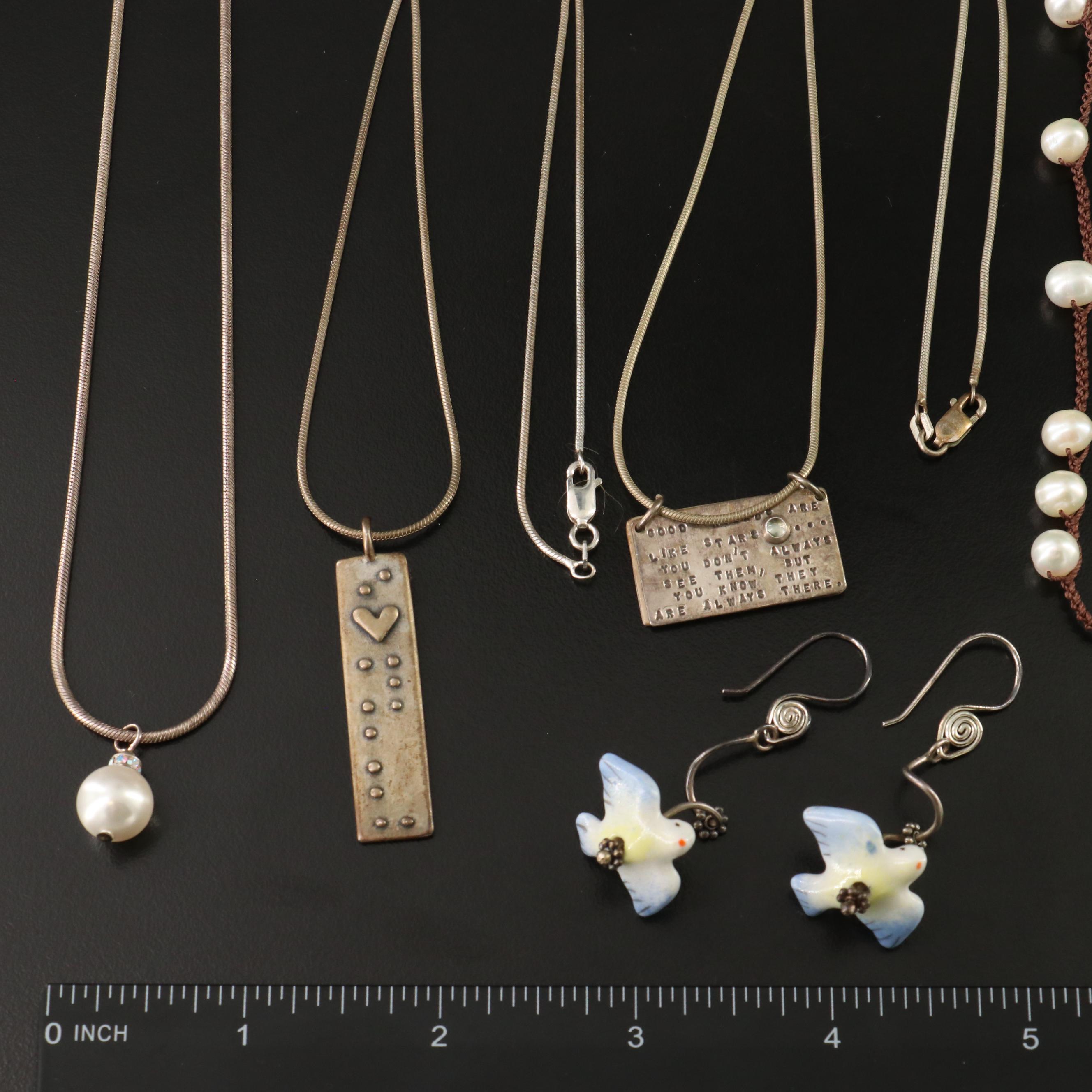 Sterling, Pearls and Rhinestones Featured in Jewelry Collection