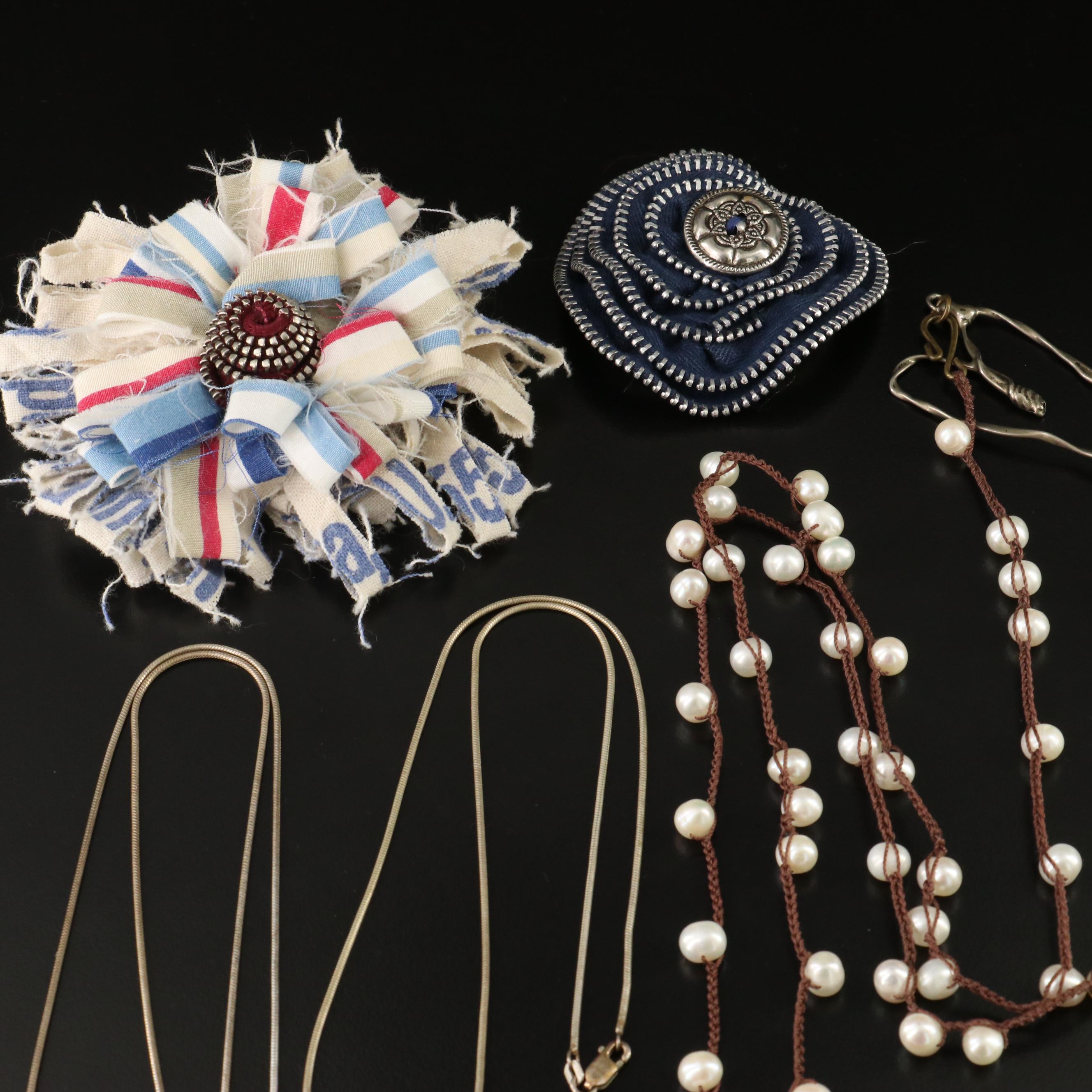 Sterling, Pearls and Rhinestones Featured in Jewelry Collection