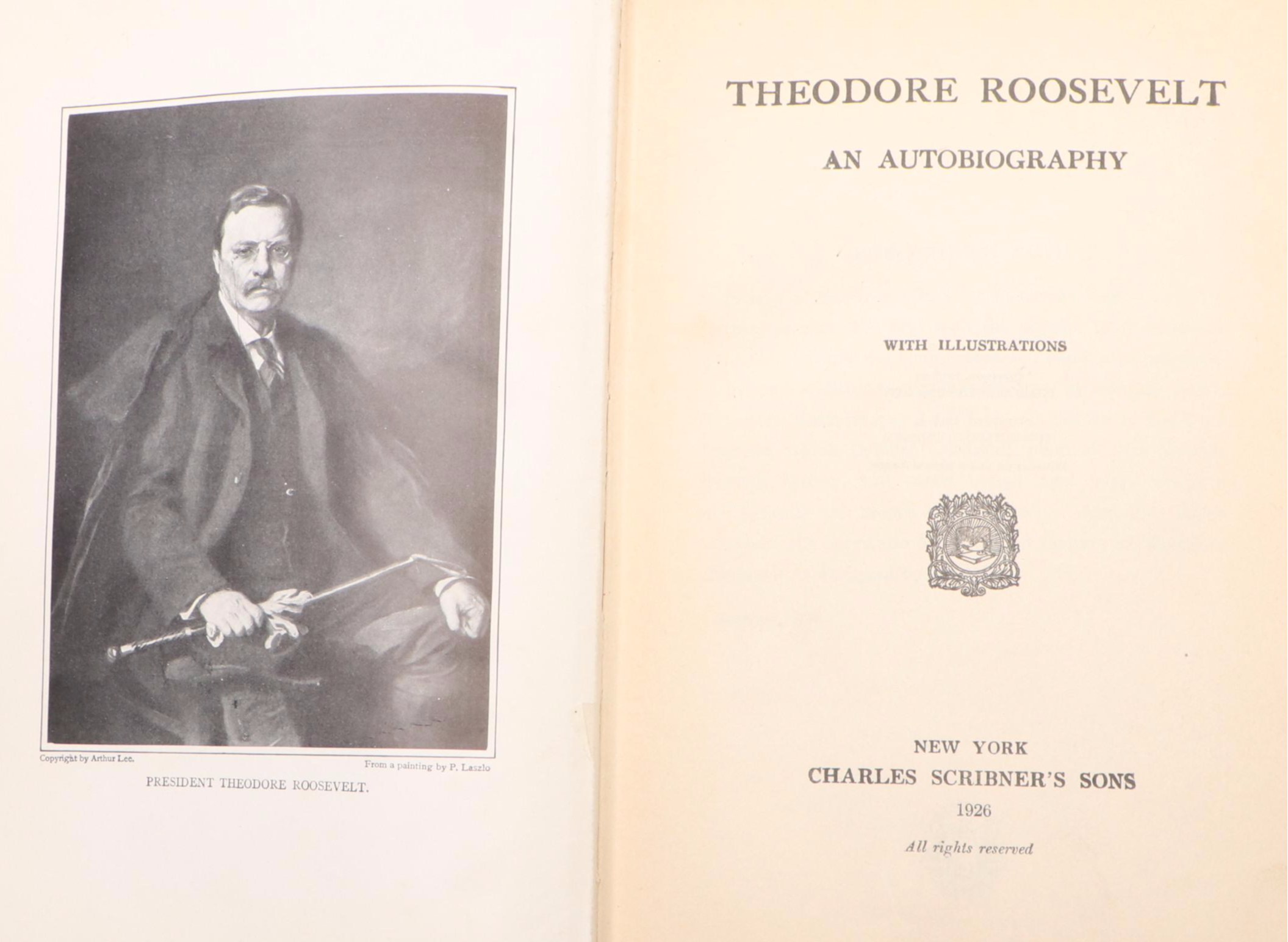 "Theodore Roosevelt: An Autobiography" by Theodore Roosevelt, 1926