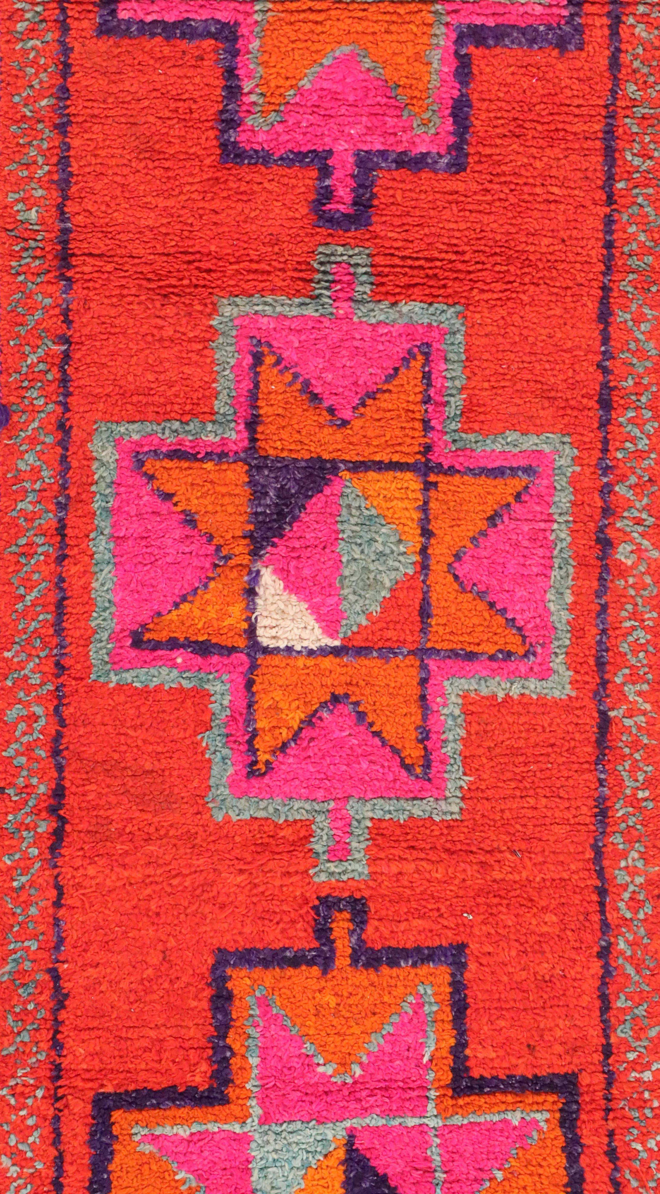 3' x 9'8 Hand-Knotted Moroccan Carpet Runner