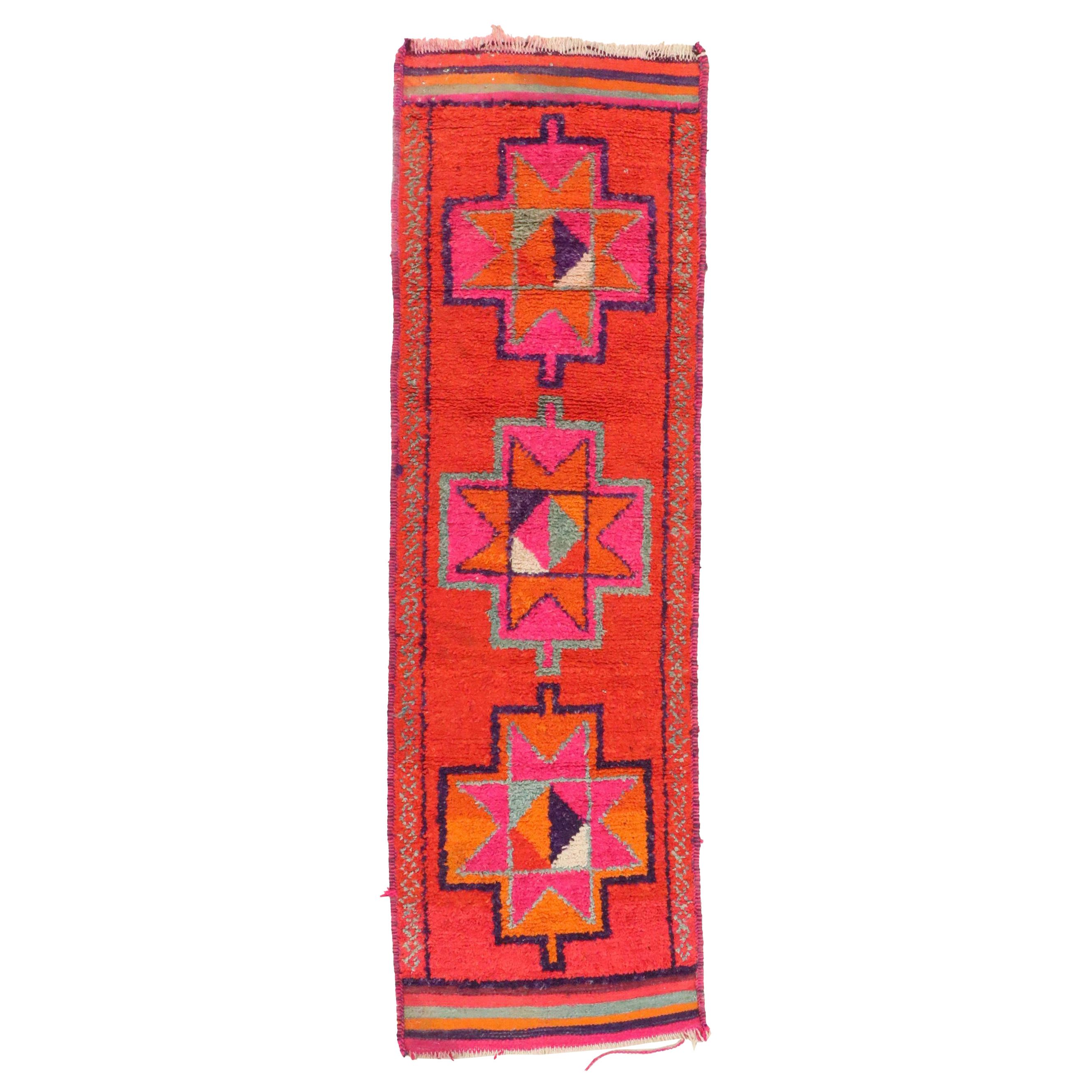 3' x 9'8 Hand-Knotted Moroccan Carpet Runner