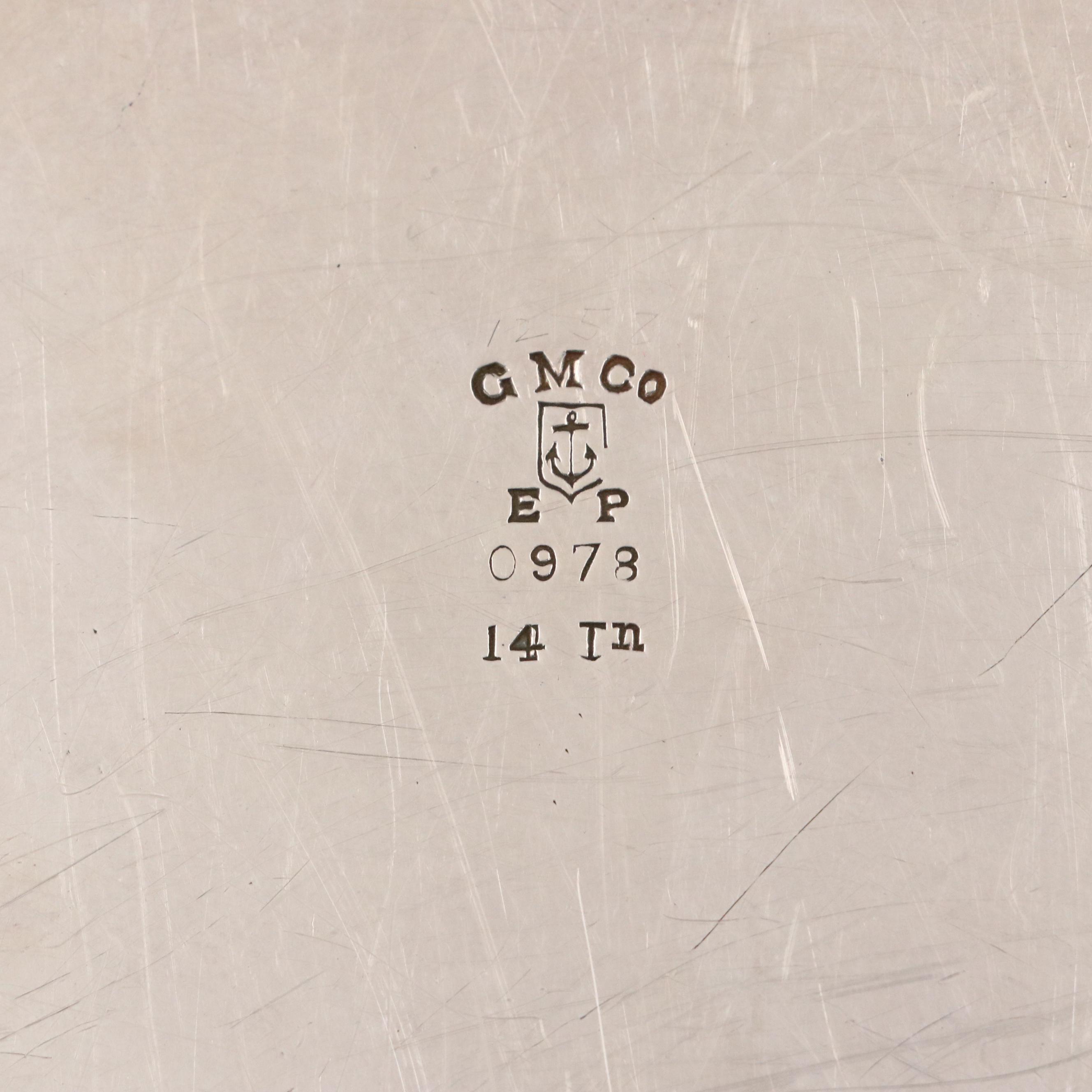 Gorham Silver Plate Serving Trays with Reed & Barton Tray, 20th Century