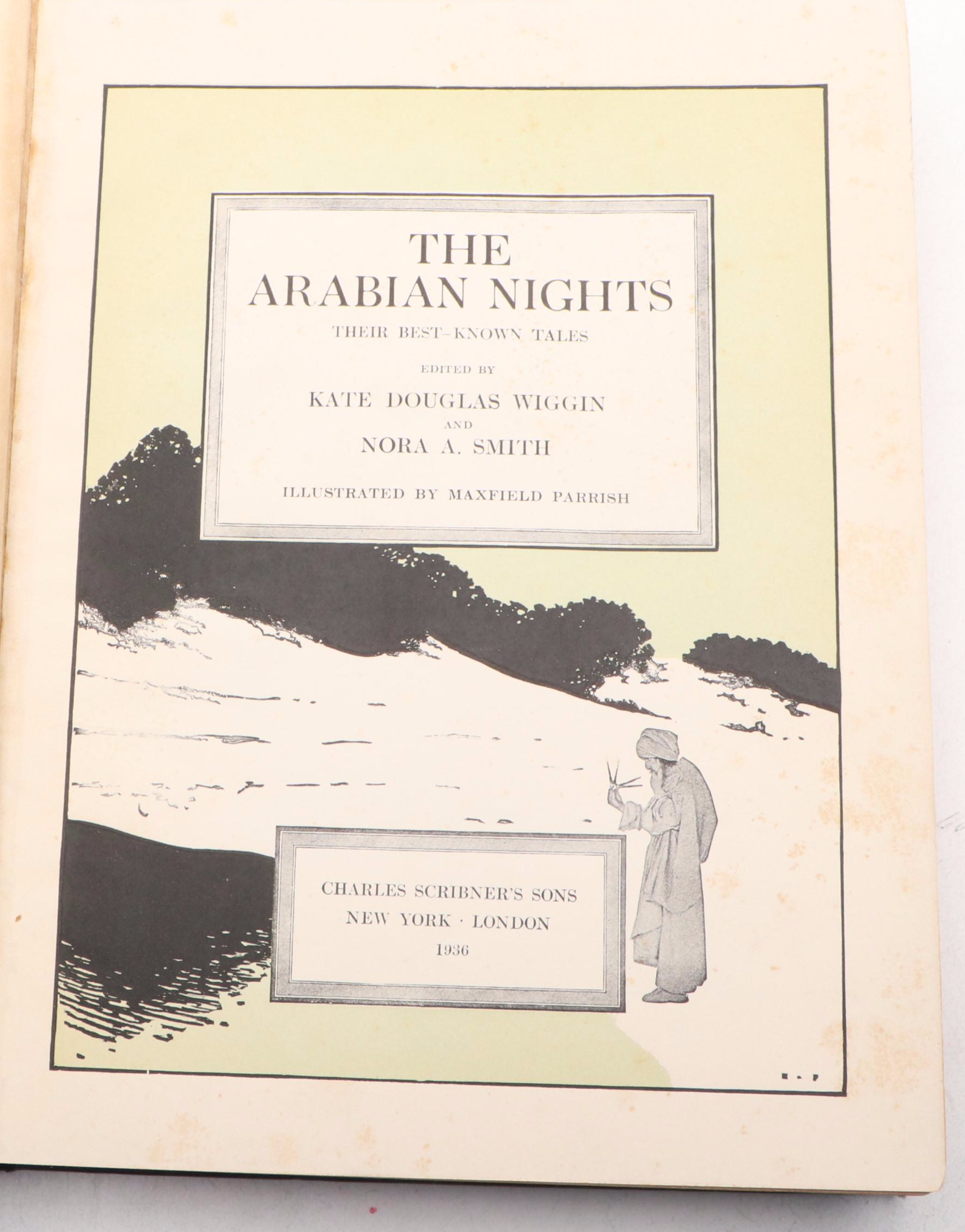 Maxfield Parrish Illustrated "The Arabian Nights" Edited by Wiggin and Smith