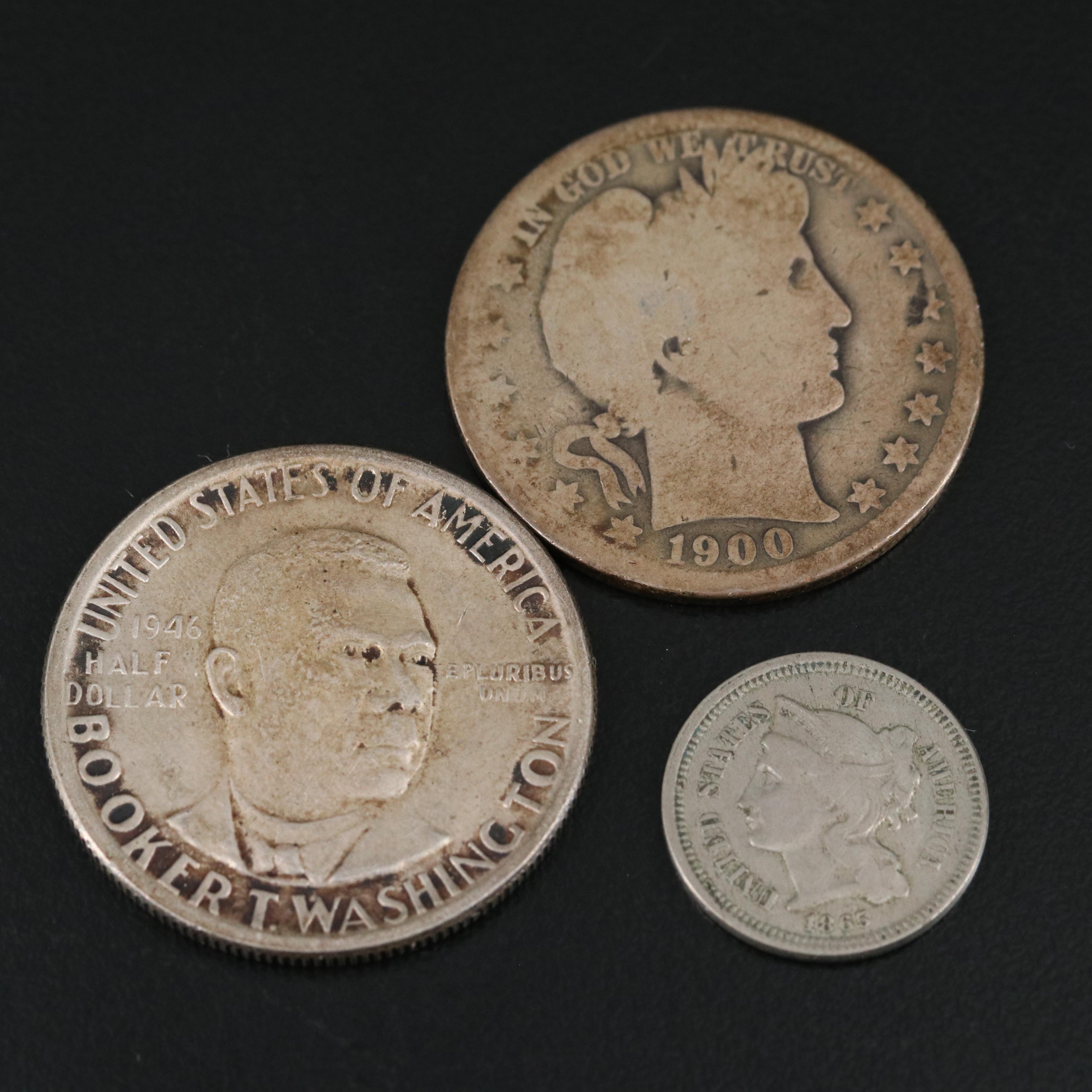 Small Coin Collection Including American Silver and Novelty Items