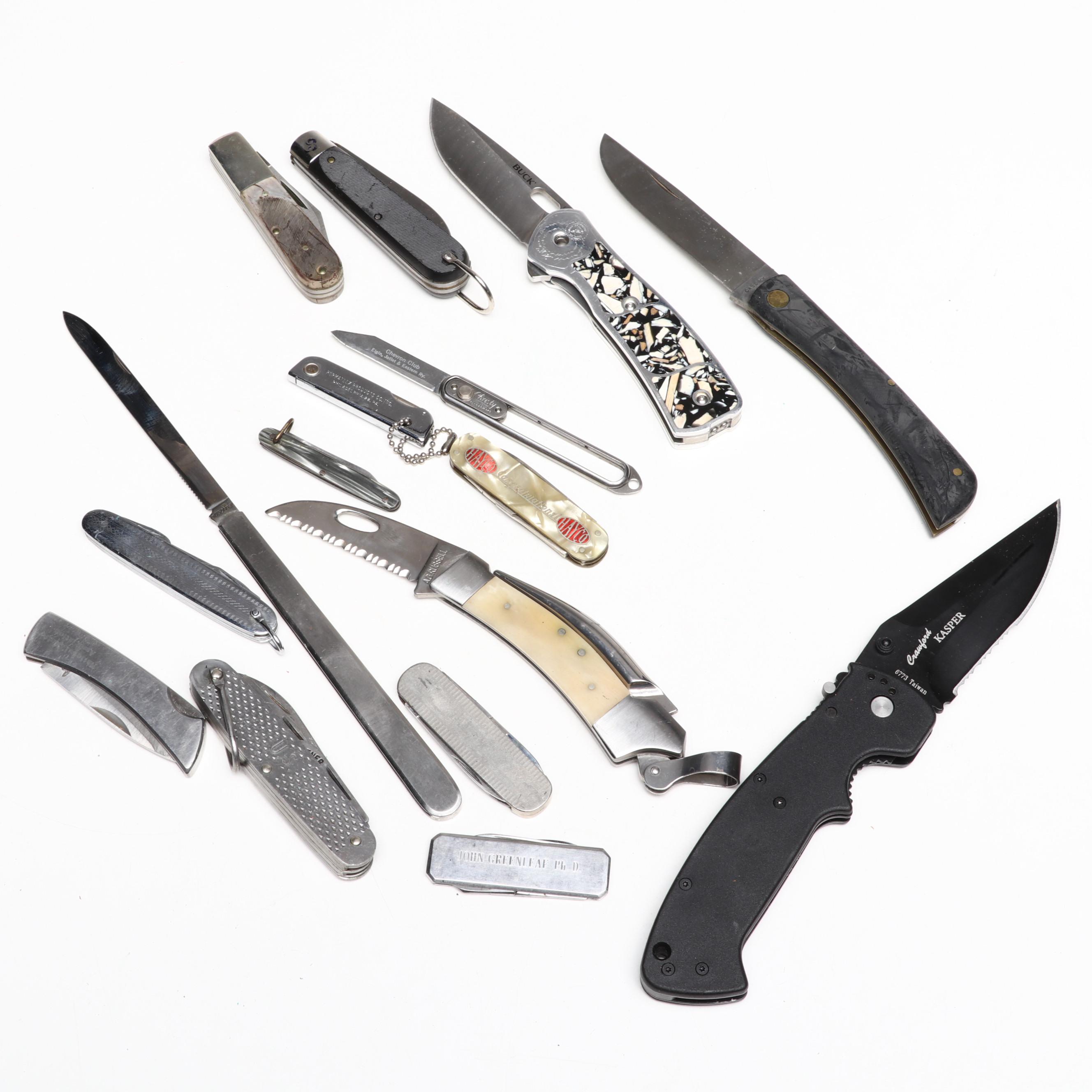 Crawford Kasper, Bucker, Boker, Marbles, Kershaw and More Knives