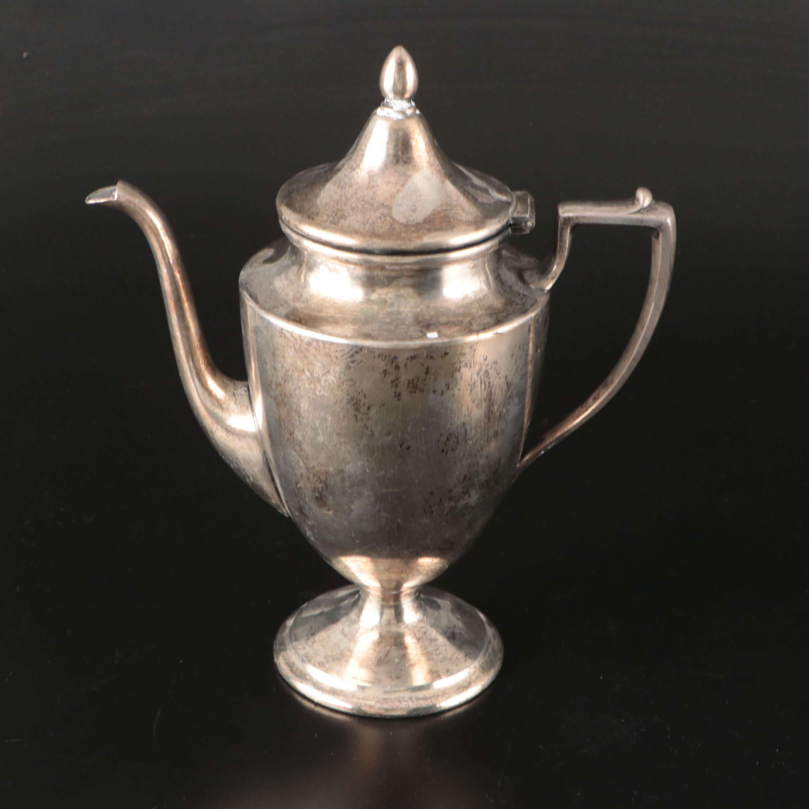 Pairpoint Silver Plate Teapots with Homan Teapot and Pitcher, 20th Century