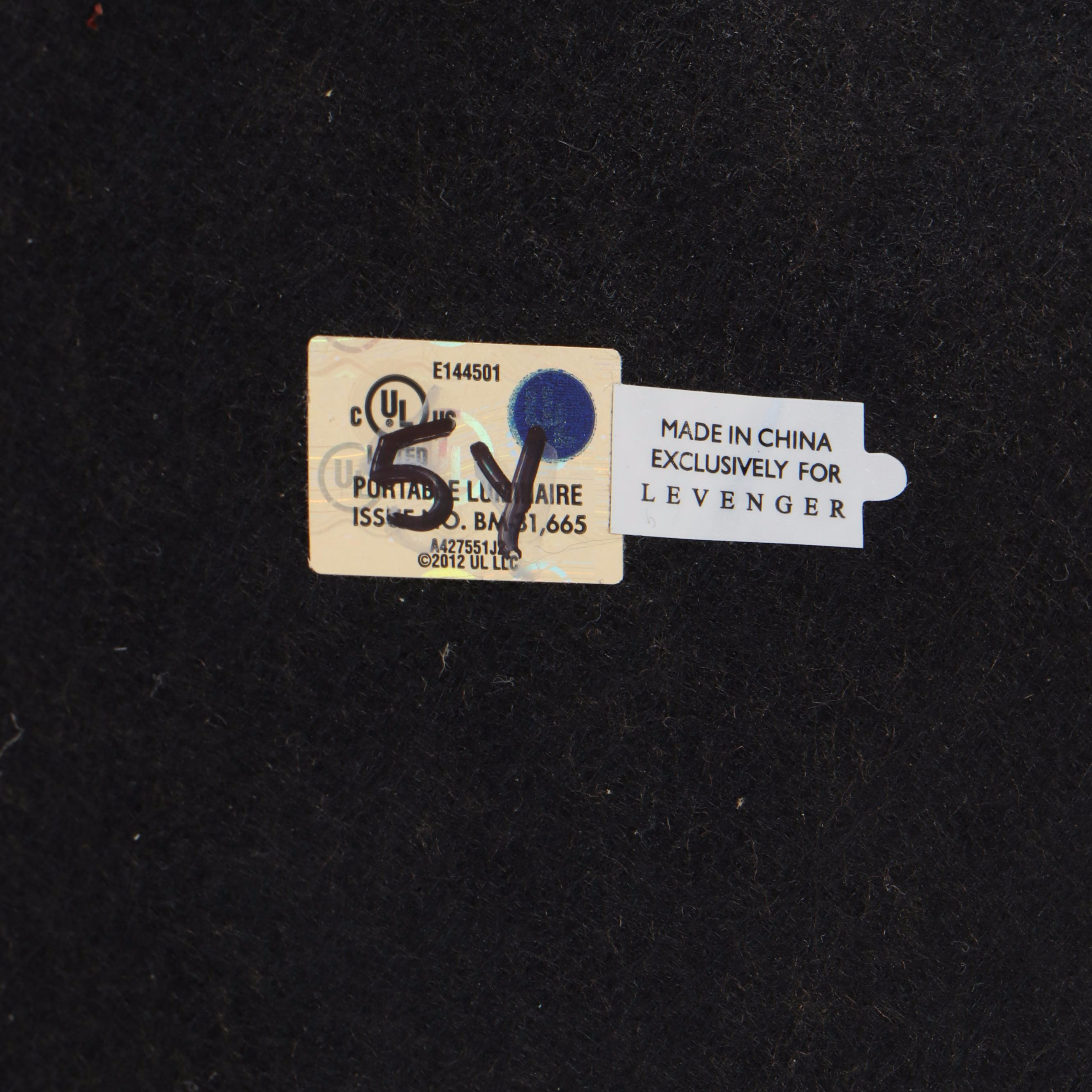 Levenger Postmodern Style Aged Brass Desk Lamp with Cantilever Task Light