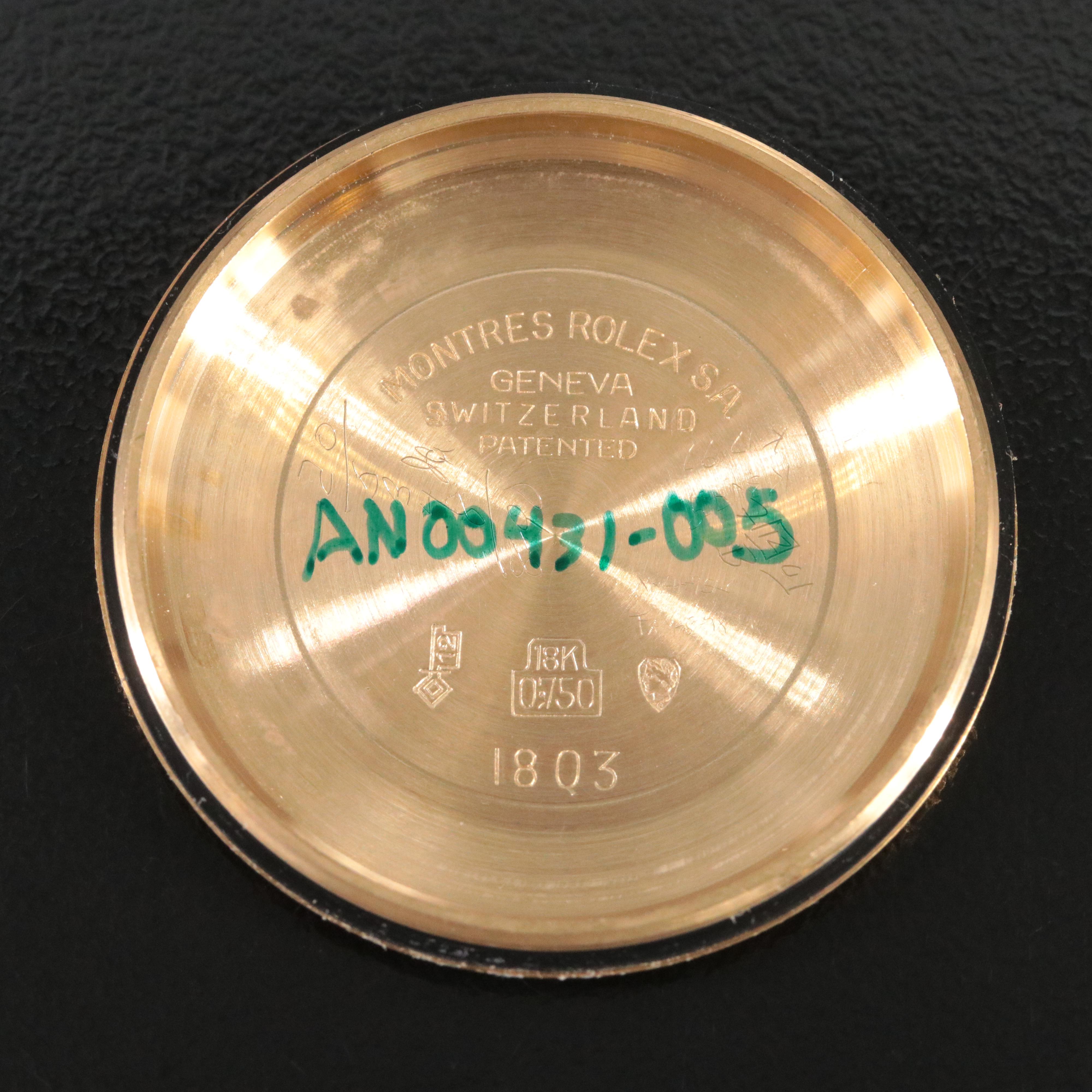 1967 Rolex Day-Date Custom 1.00 CTW Diamond Case Watch