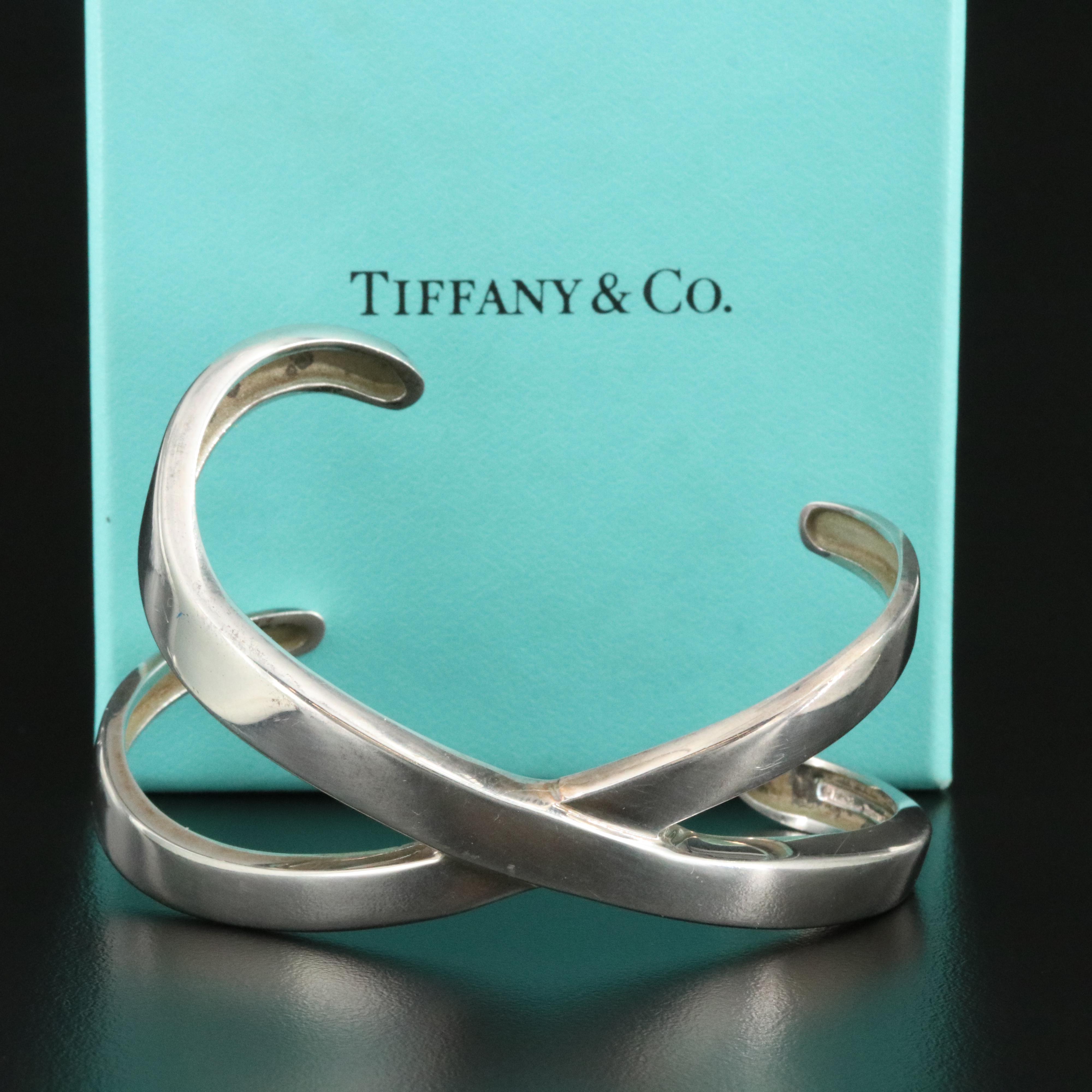 Paloma Picasso for Tiffany & Co. Graffiti "X" Sterling Cuff Bracelet