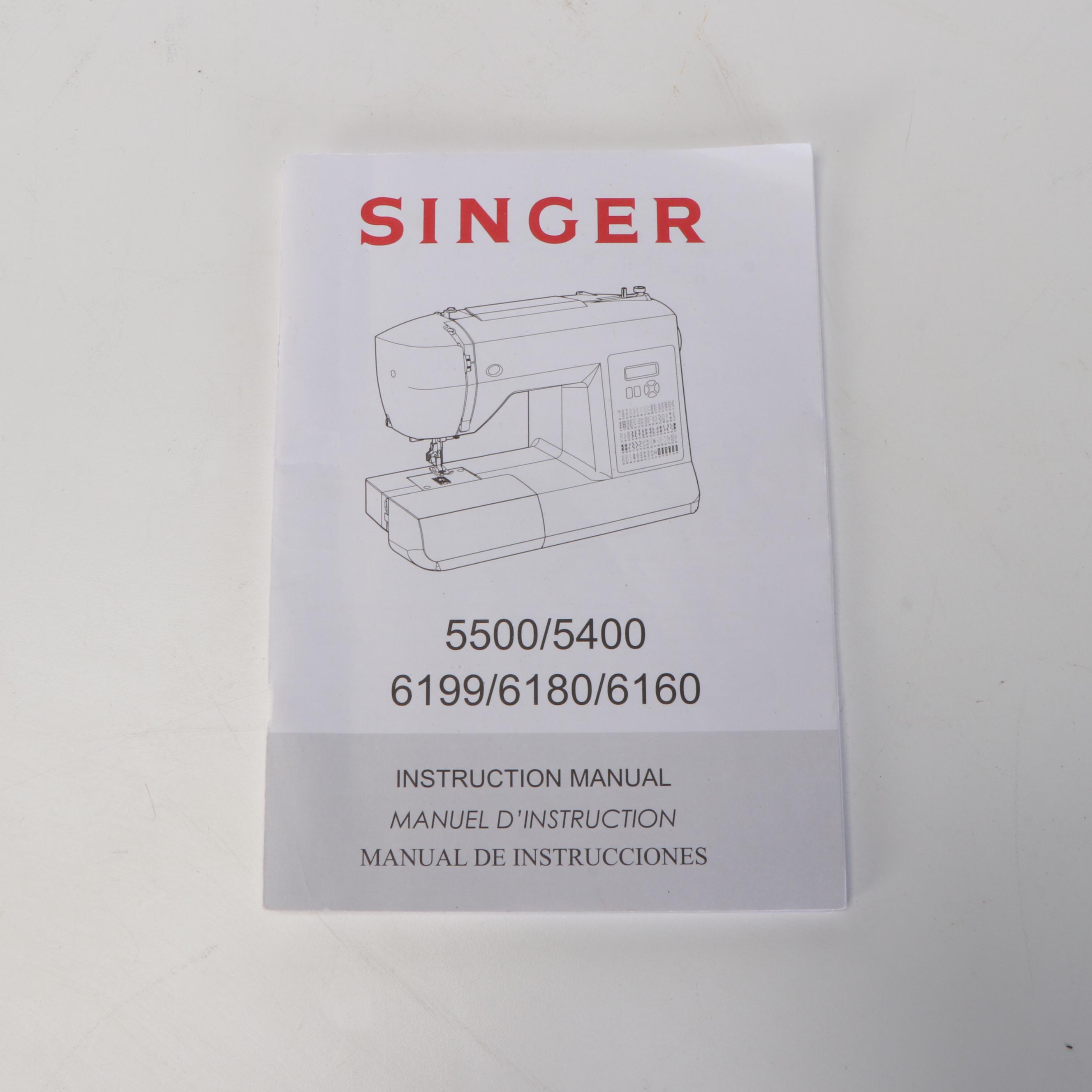 Singer Model 6160 Digital Electric Sewing Machine, Travel Case and Accessories