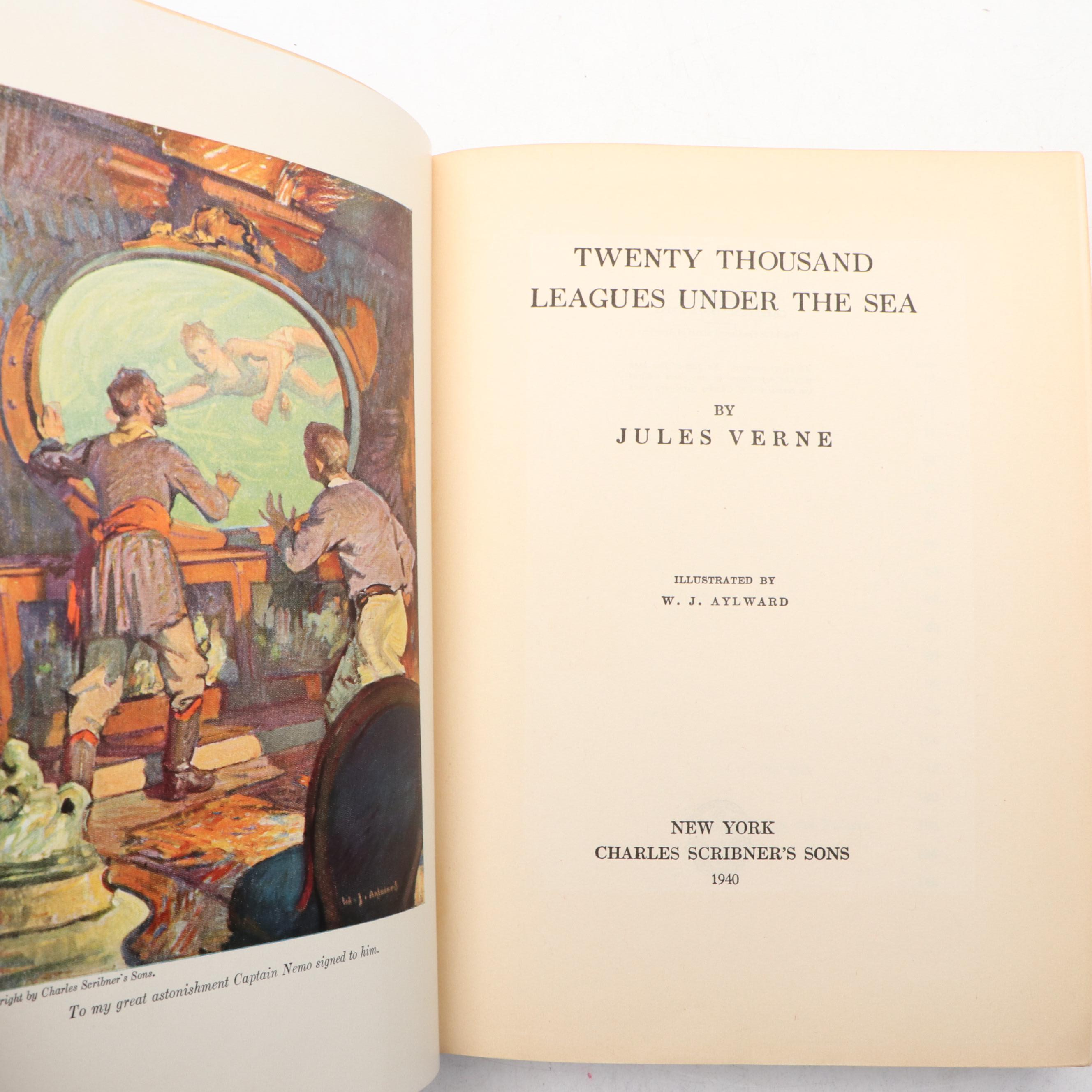 W. J. Aylward Illustrated "Twenty Thousand Leagues Under the Sea" by Jules Verne