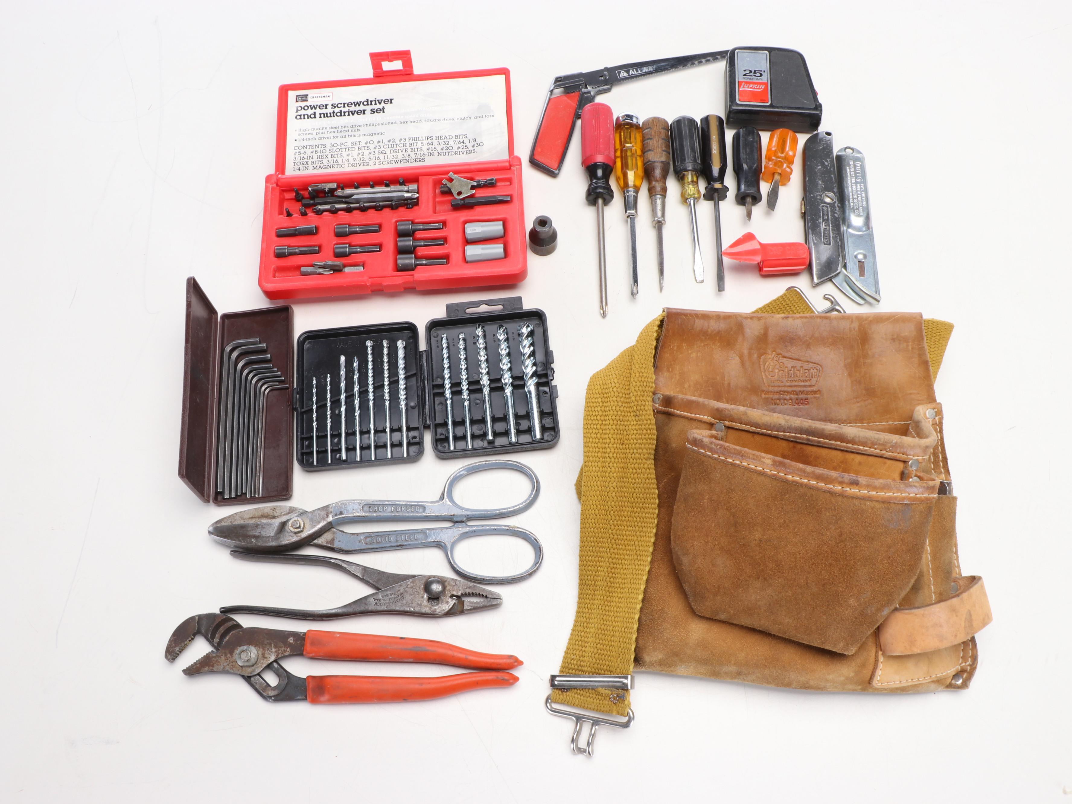 Black & Decker Drill, Sears Glue Gun with Ladder, Cordless Power Wrench and More