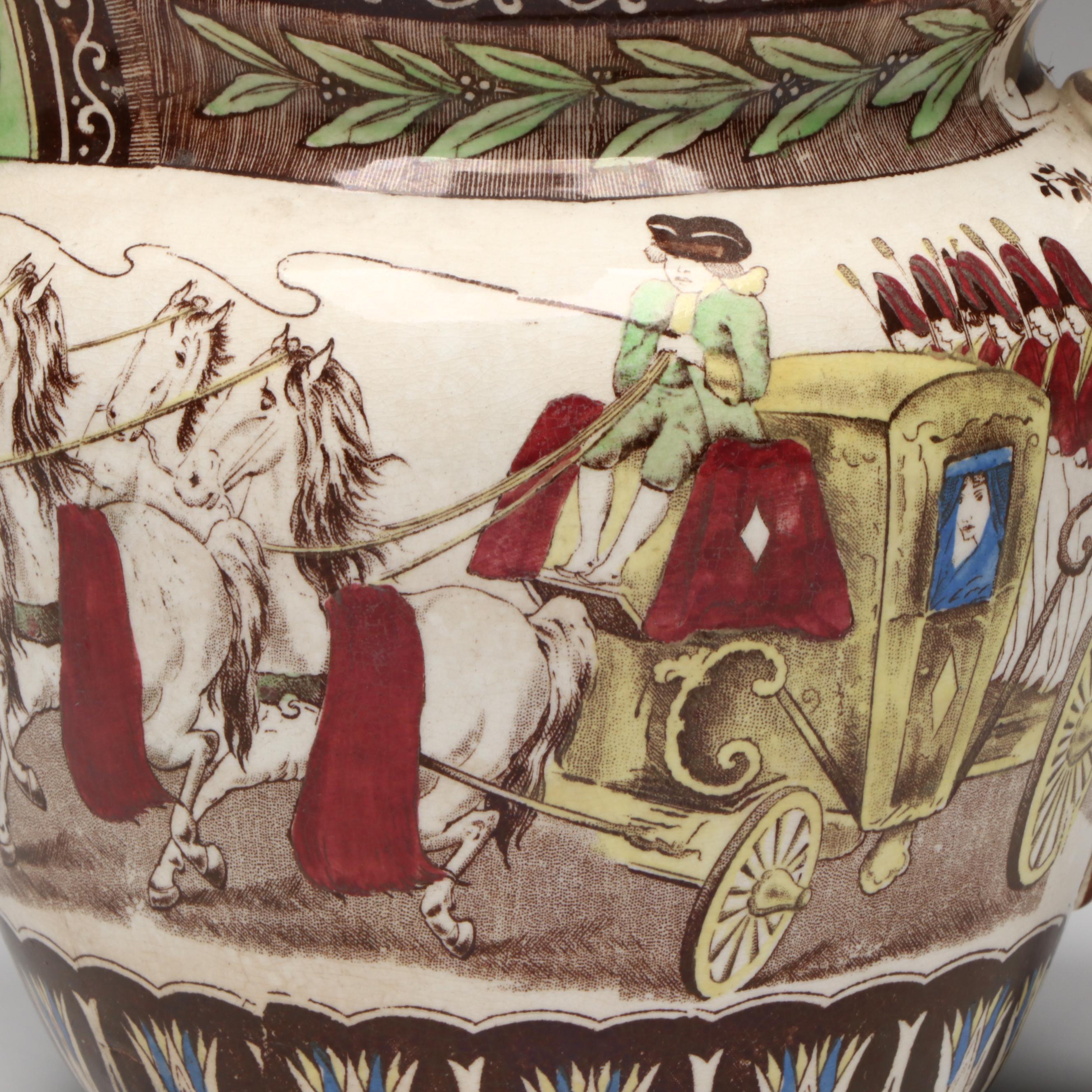 Buffalo Pottery Ceramic Cinderella Pitcher, 1907