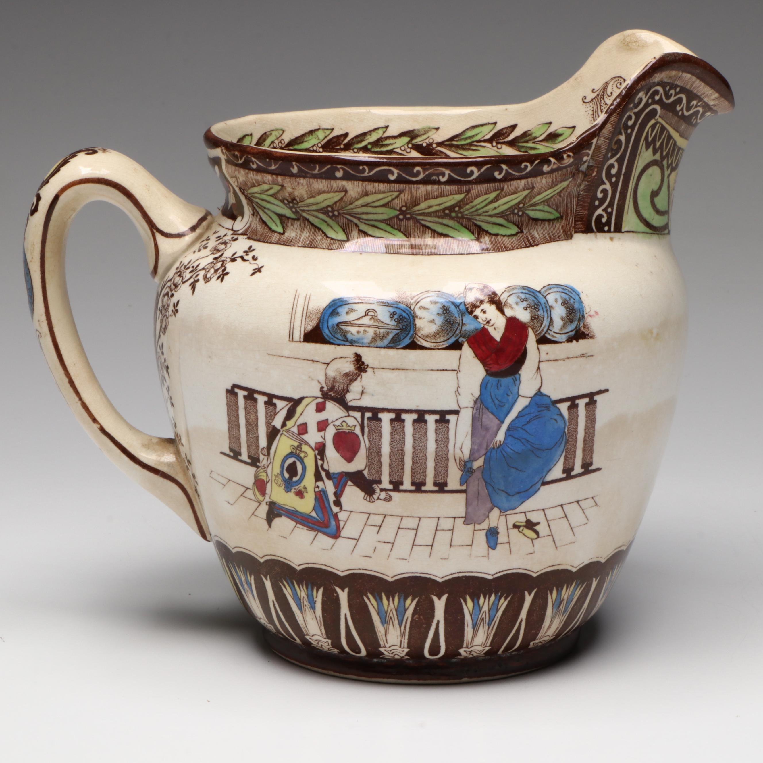 Buffalo Pottery Ceramic Cinderella Pitcher, 1907