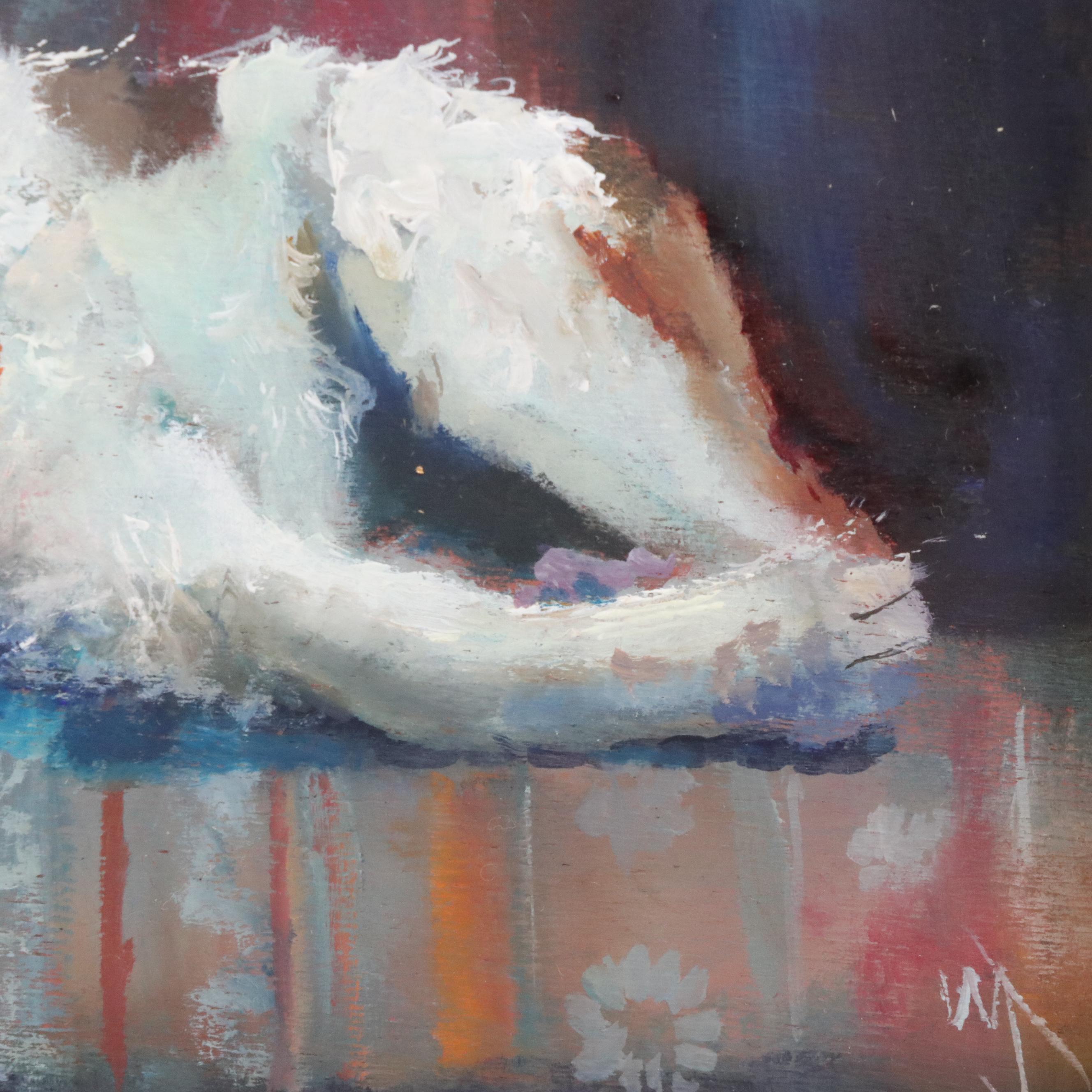 William Jamison Oil Painting of Sleeping Jack Russell Terrier, Circa 2025