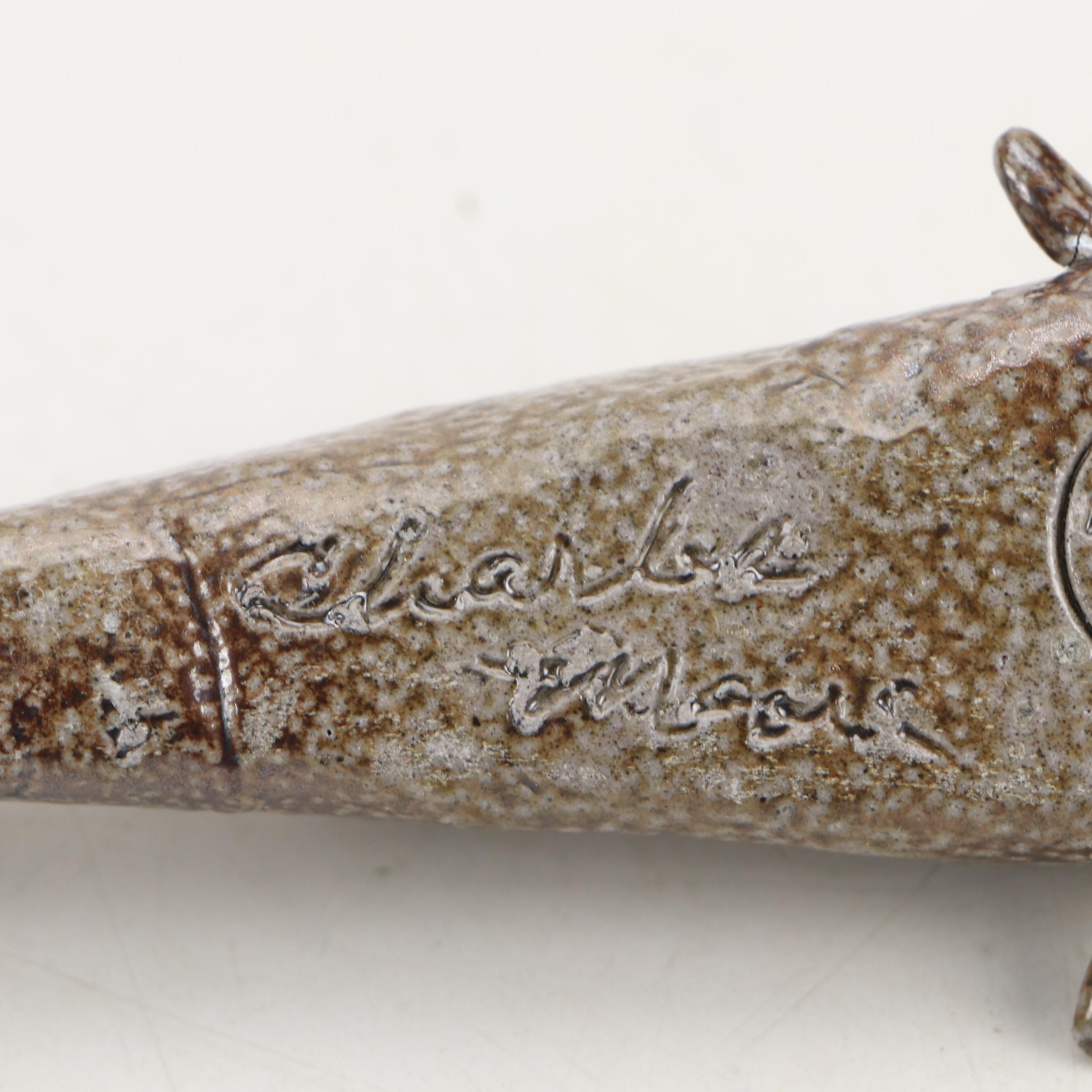 Pigeon Forge Pottery Bird and Jugtown Pottery Fish, Late 20th Century