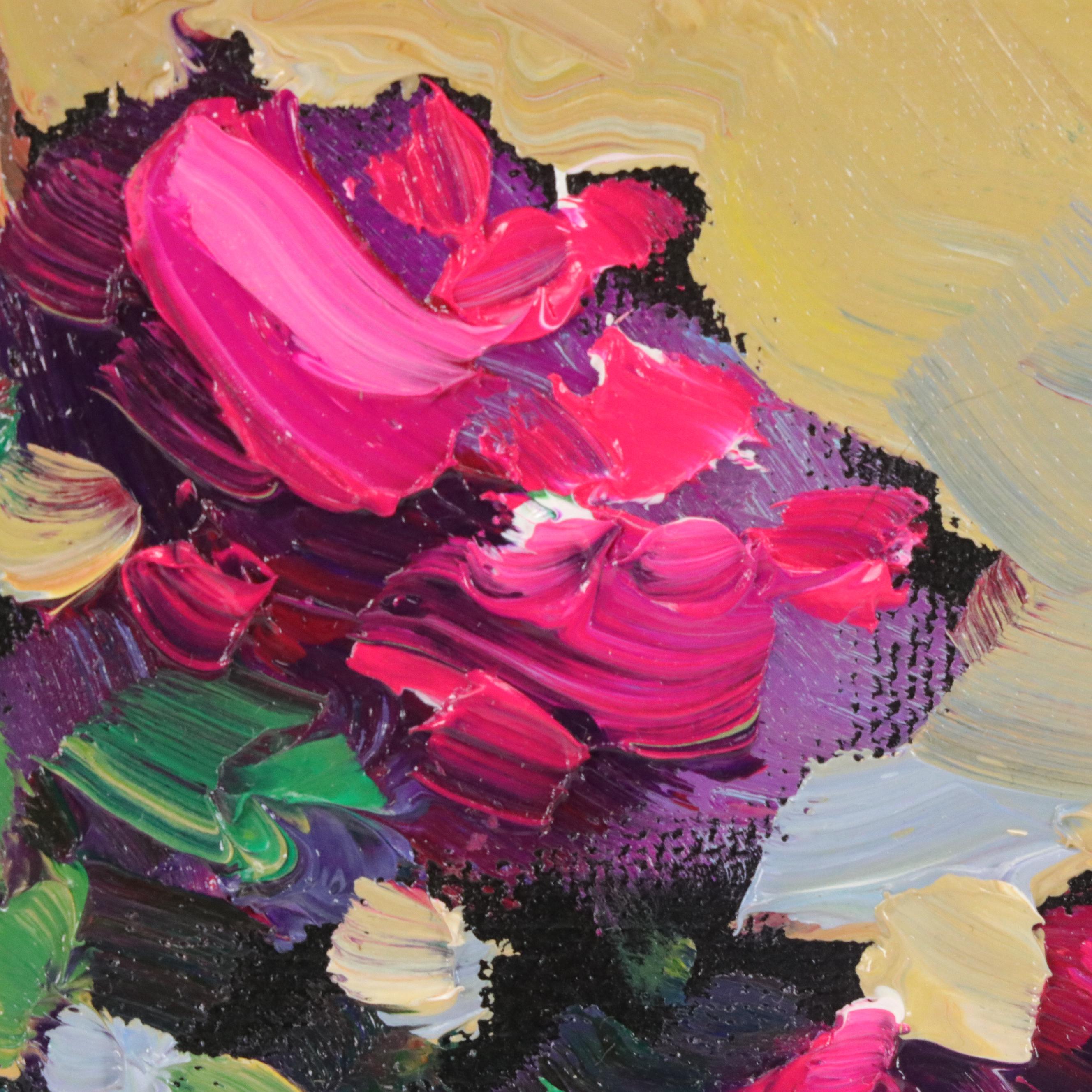 William Hawkins Floral Still Life Oil Painting, Circa 2025