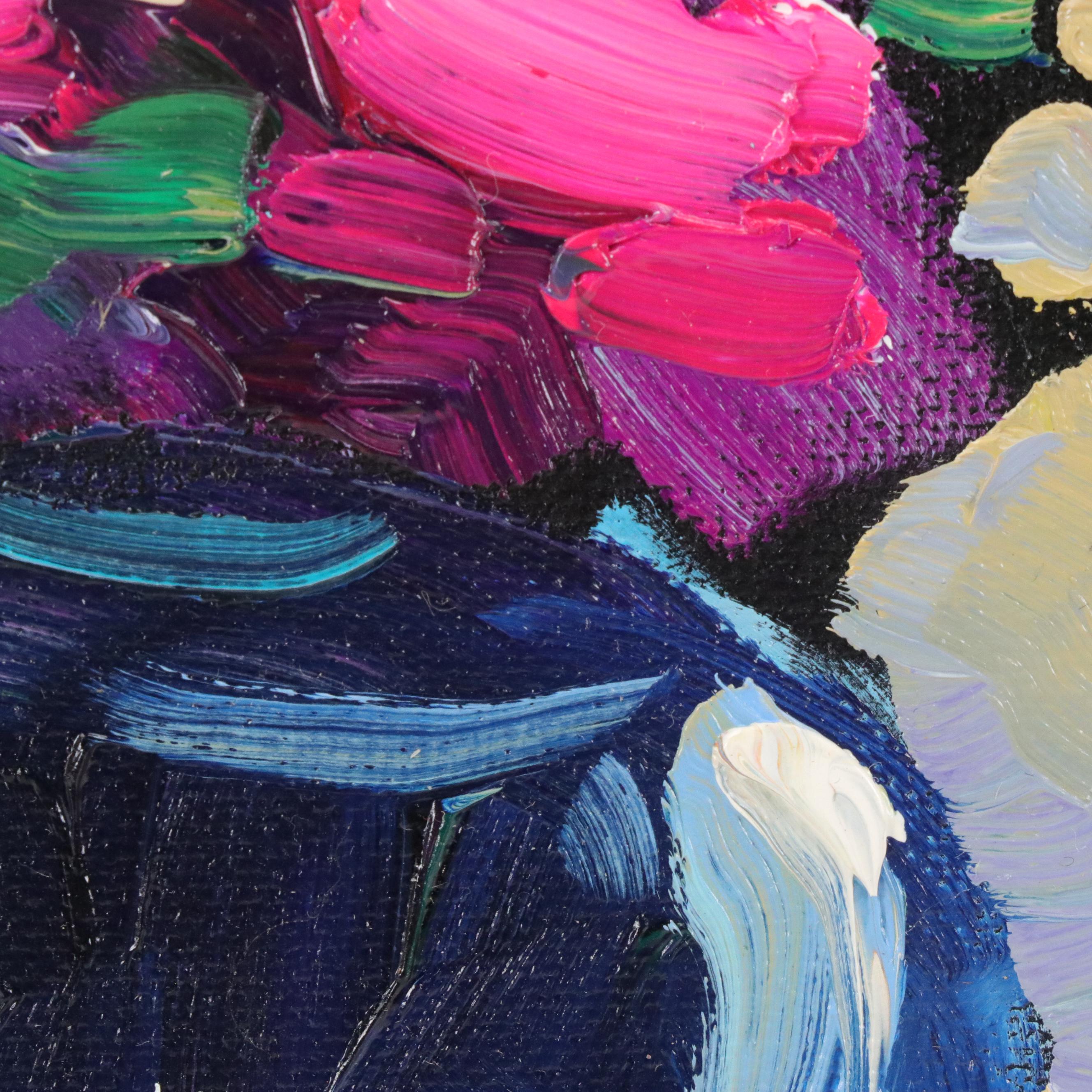 William Hawkins Floral Still Life Oil Painting, Circa 2025