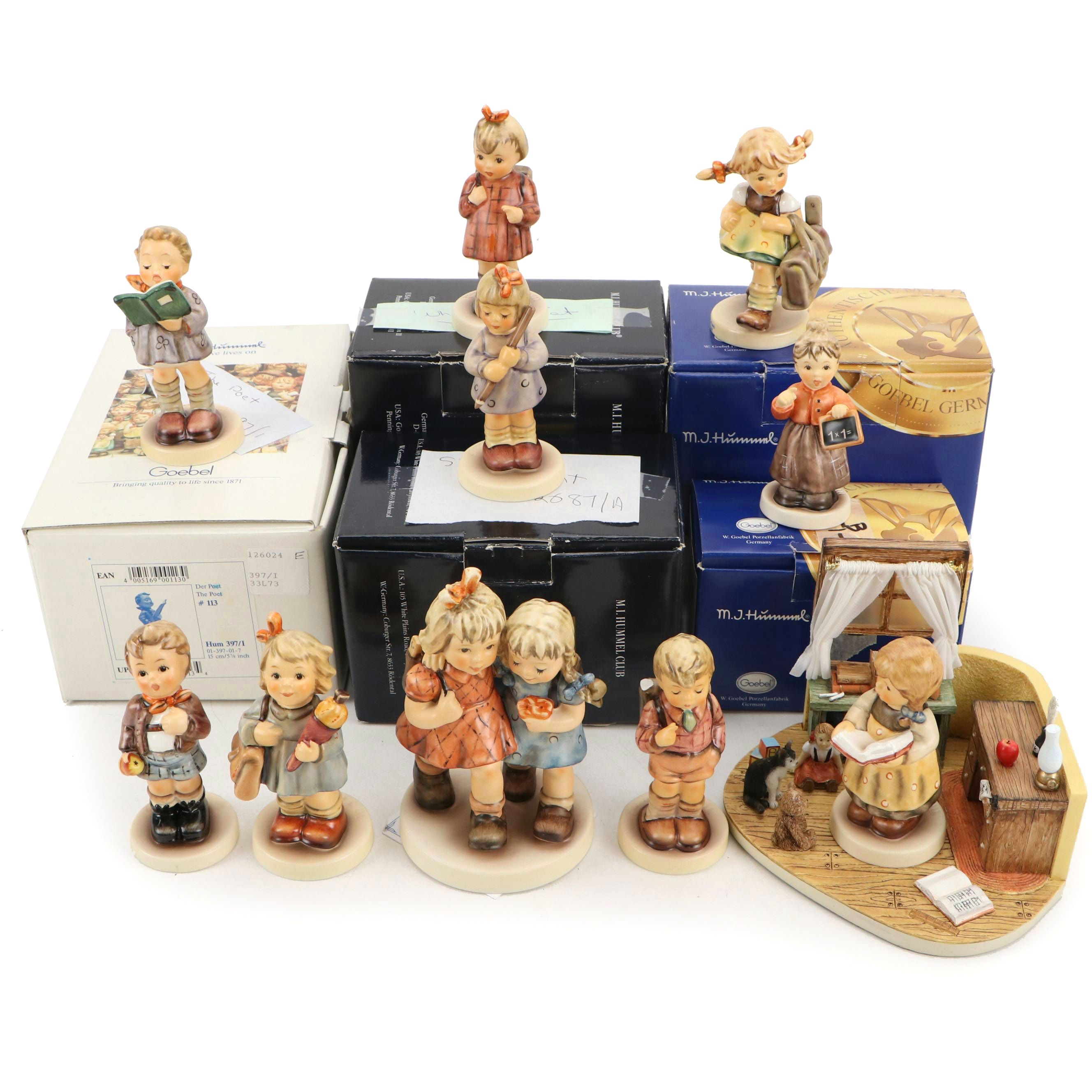 Goebel "Littlest Teacher," "Best Friends," and More Porcelain Figurines