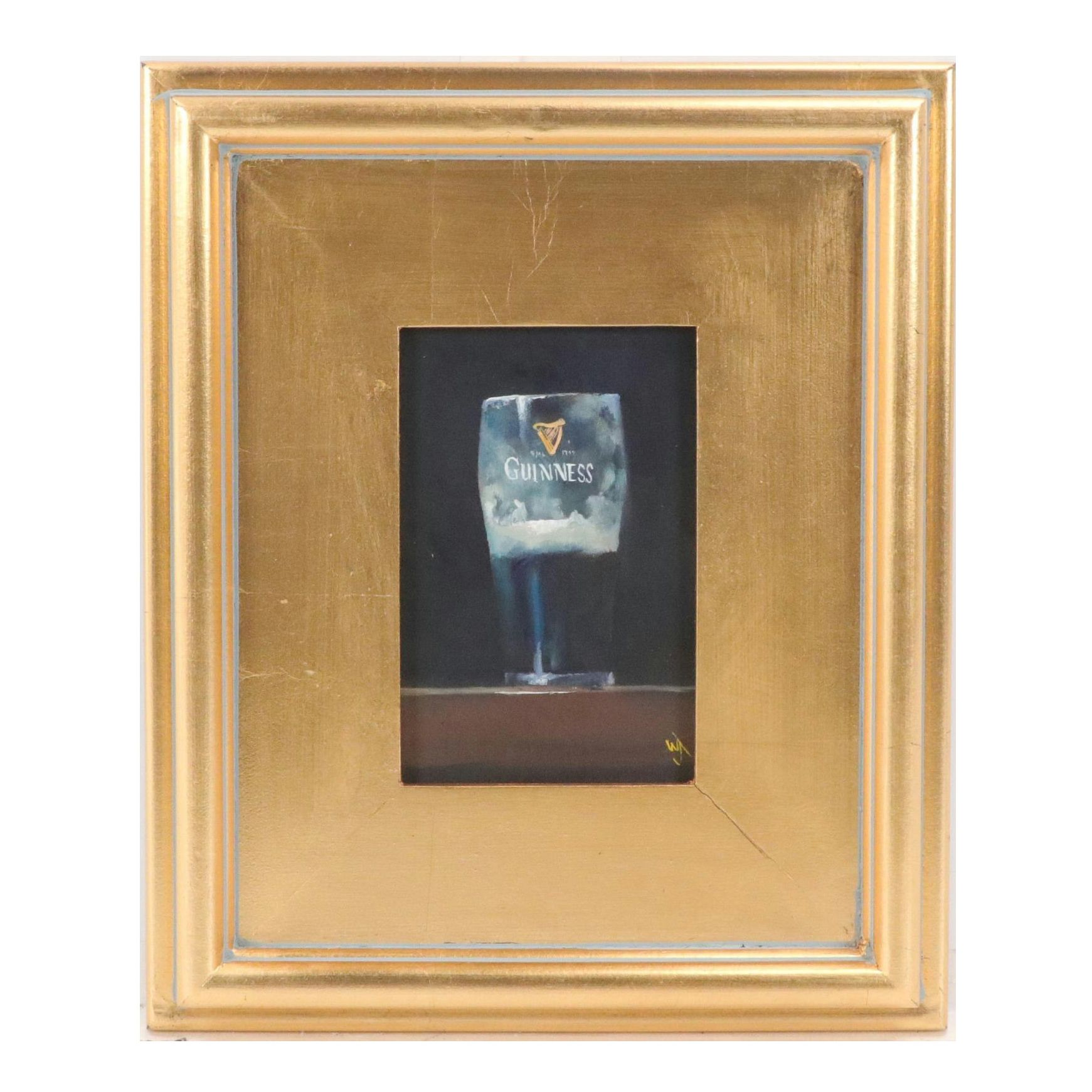William Jamison Still Life Oil Painting of Glass of Guinness, Circa 2025