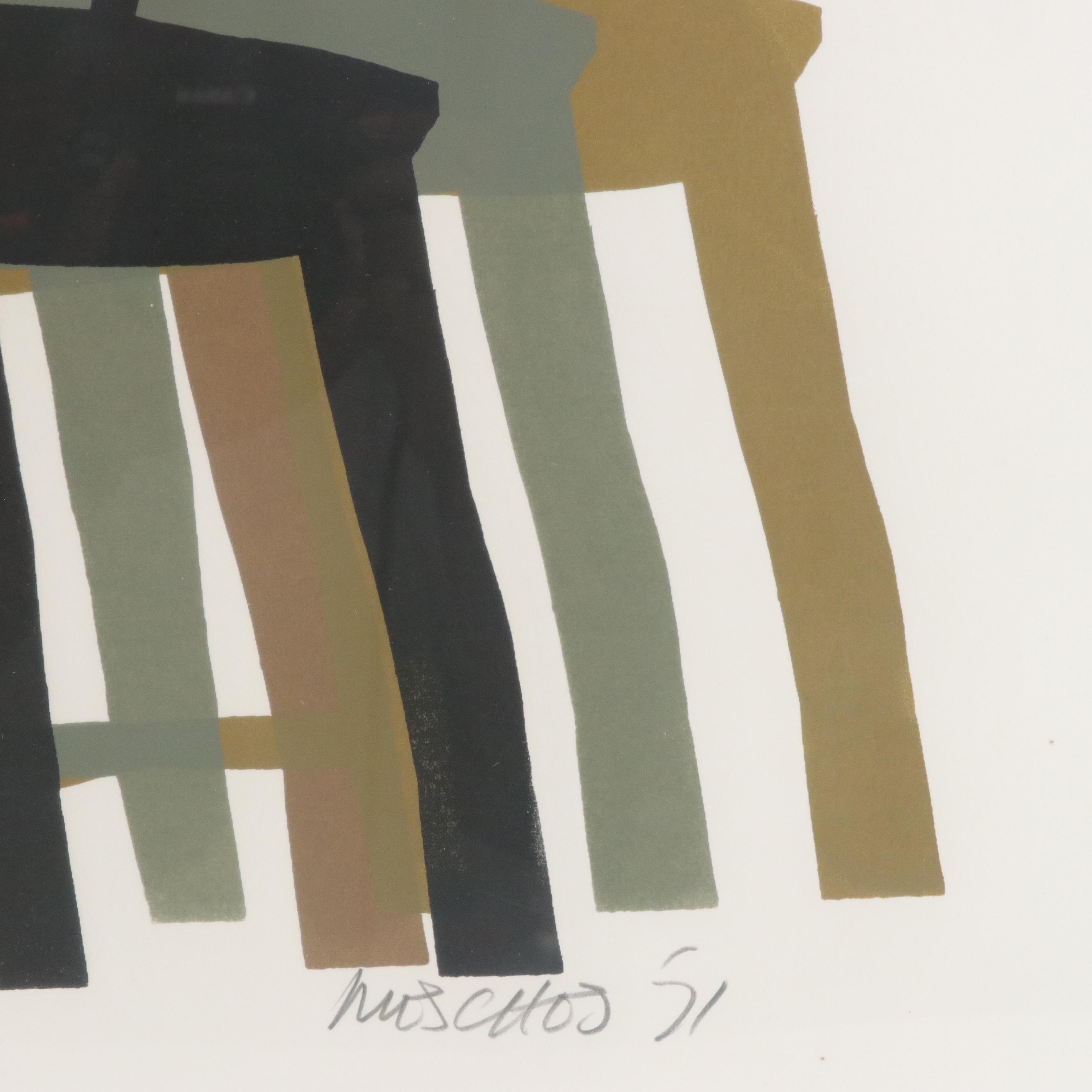 Arnold Mesches Serigraph "The Chair is Black II," 1951