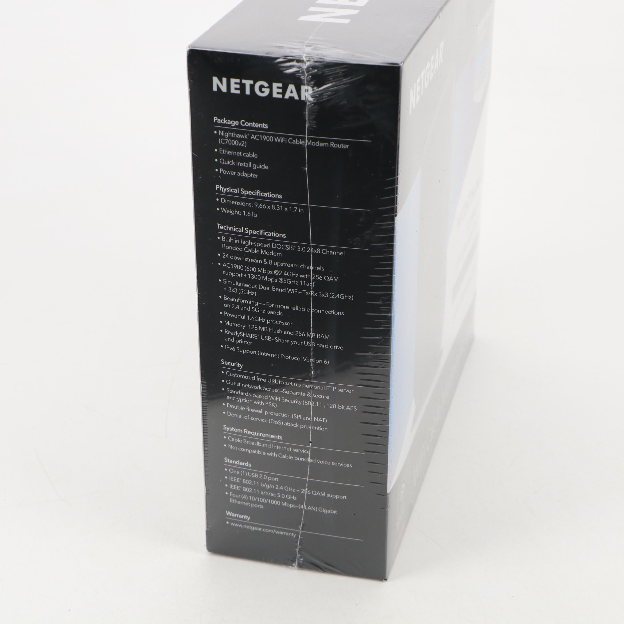 Netgear Nighthawk AC1900 WiFi Cable Modem Router