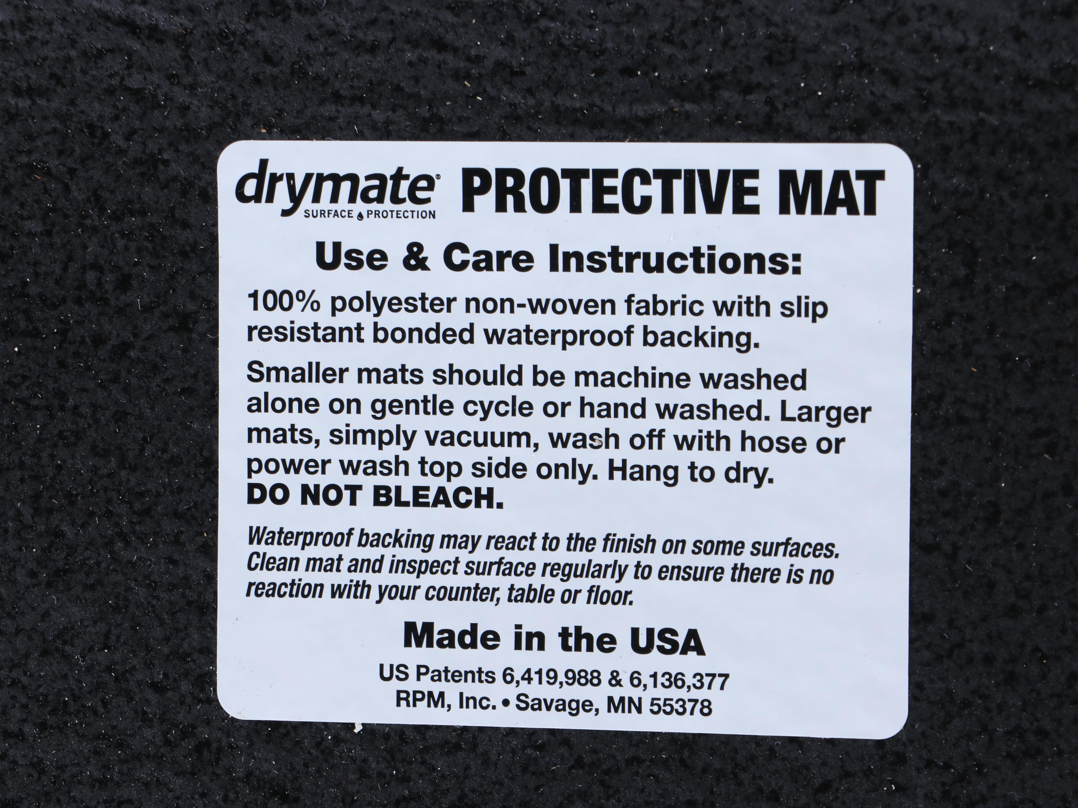 Hammacher Schlemmer Polyester Water Absorbing Garage Mat and Runner